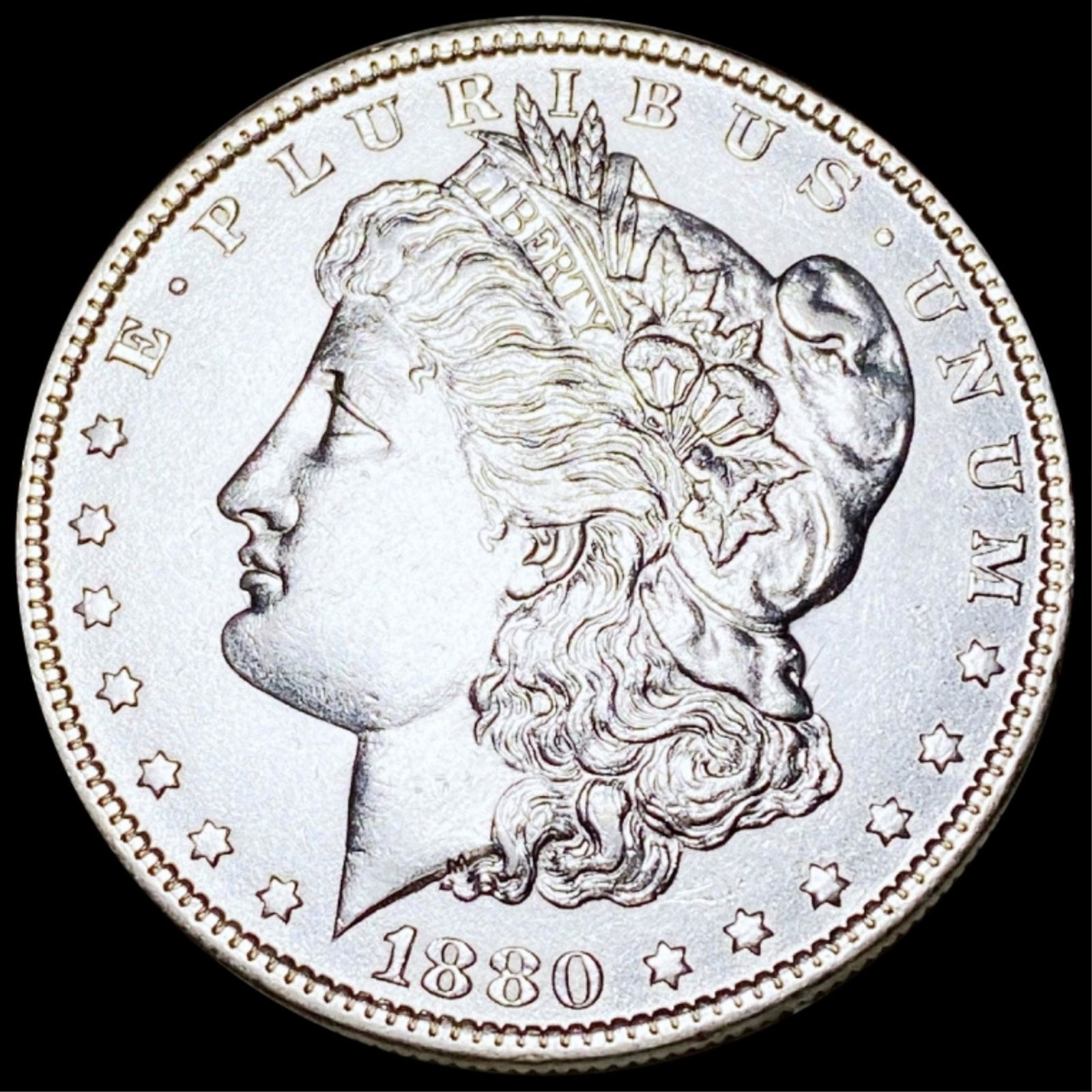 1880-O "MICRO O" Morgan Silver Dollar UNCIRCULATED (1 of 2)