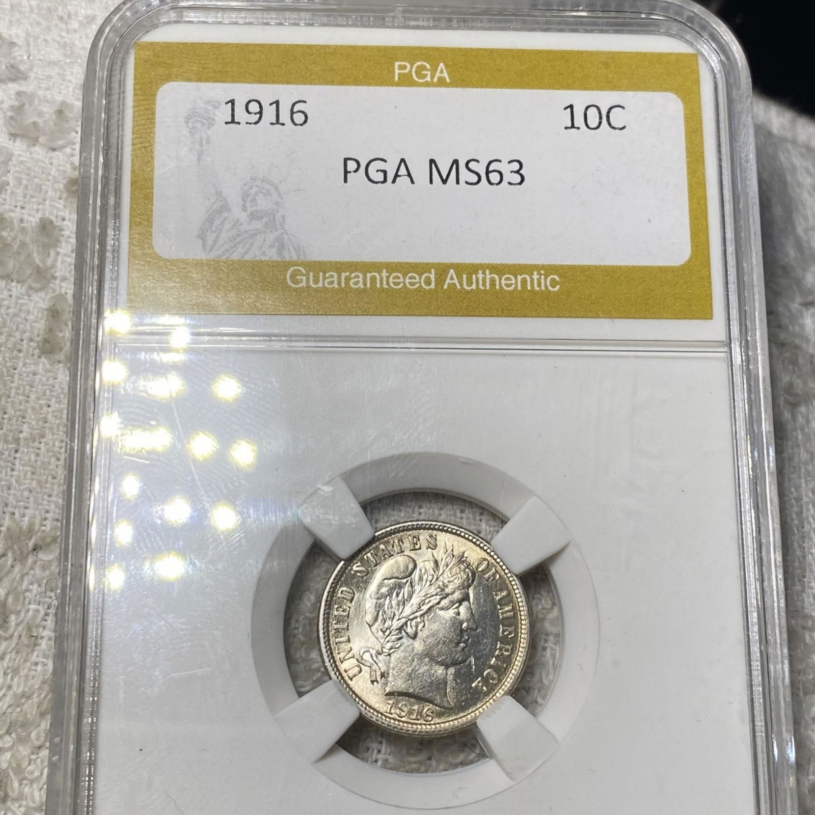 1916 Barber Silver Dime PGA - MS63 (1 of 2)