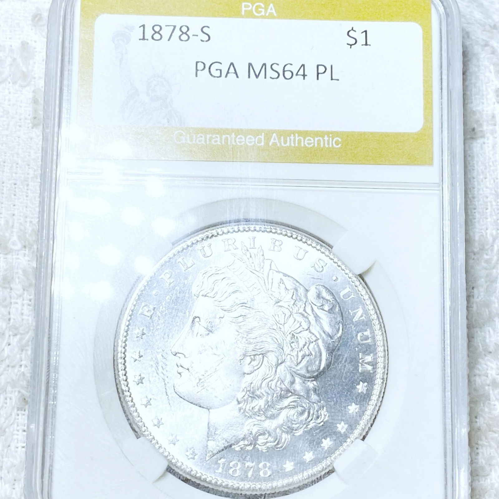 1878-S Morgan Silver Dollar PGA - MS 64 PL (1 of 2)