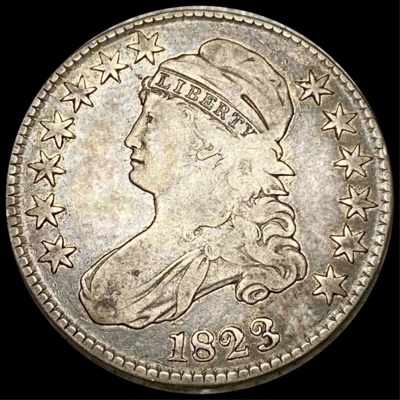 1823 Capped Bust Half Dollar NICELY CIRCULATED (1 of 2)