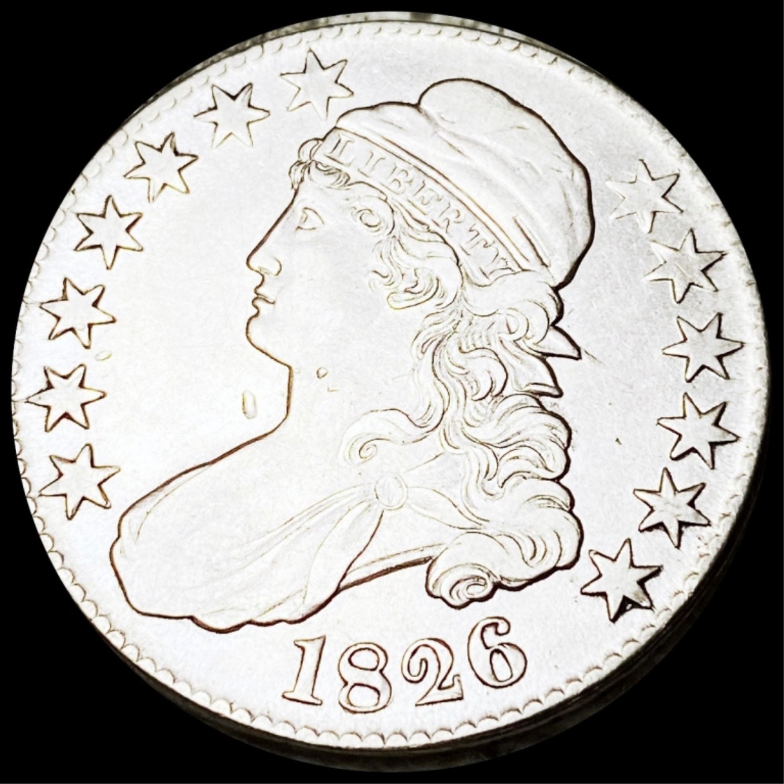 1826 Capped Bust Half Dollar CLOSELY UNCIRCULATED (1 of 2)