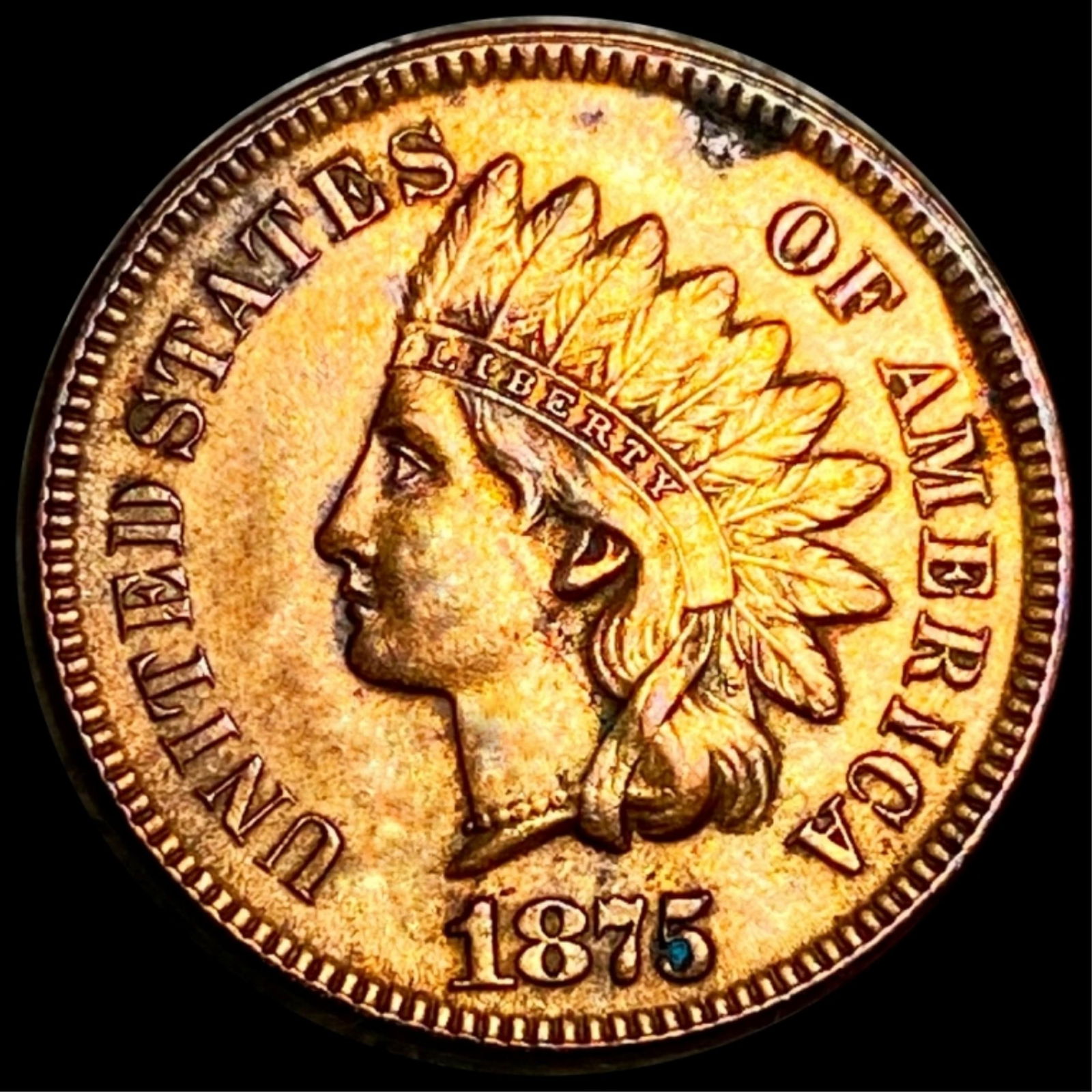 1875 Indian Head Penny UNCIRCULATED (1 of 2)
