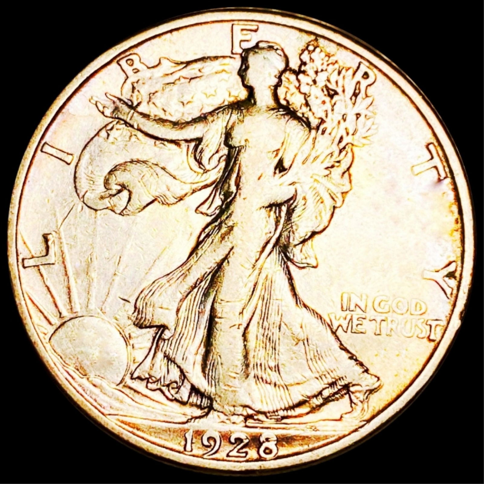 1928-S Walking Half Dollar LIGHTLY CIRCULATED (1 of 2)