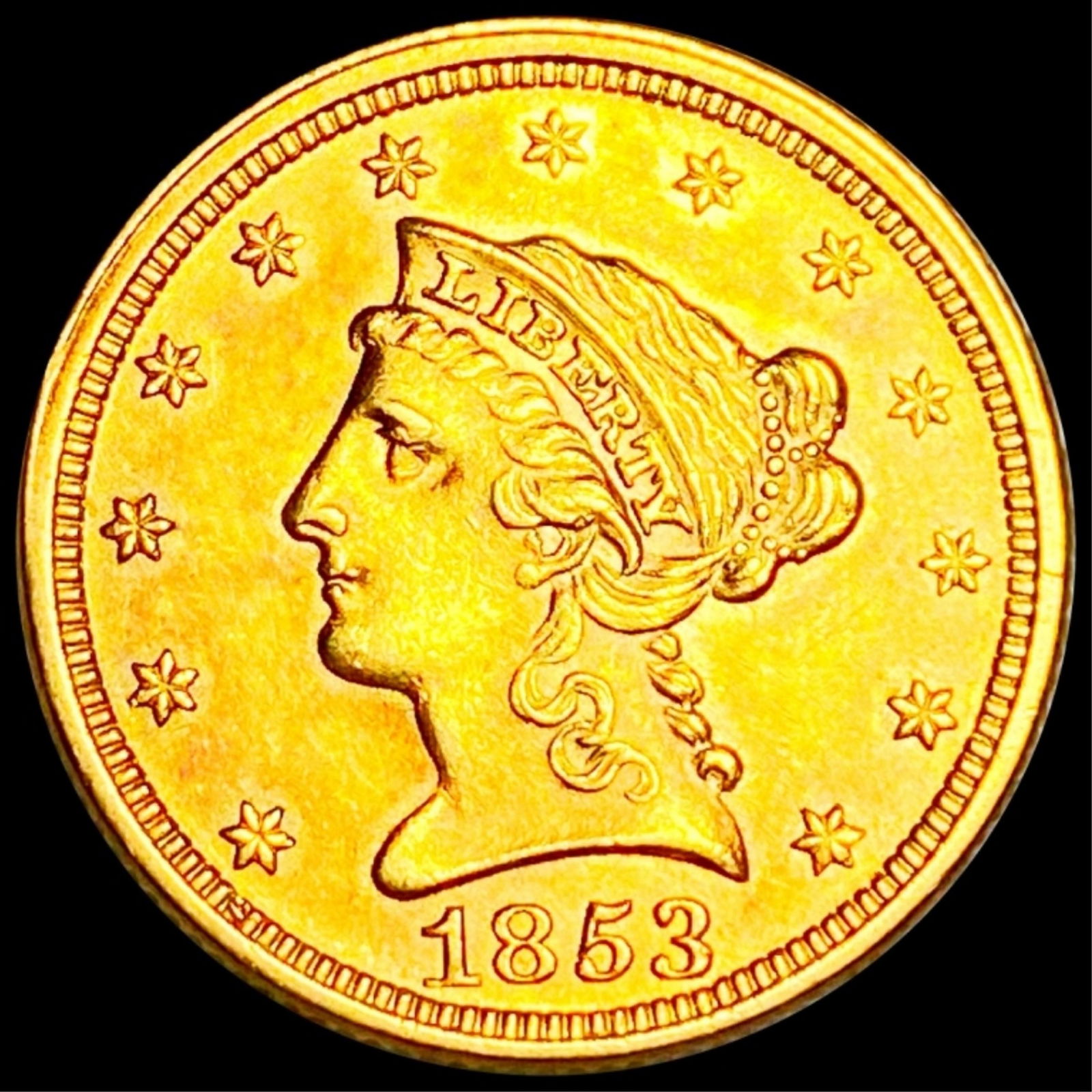 1853 $2.50 Gold Quarter Eagle UNCIRCULATED (1 of 2)