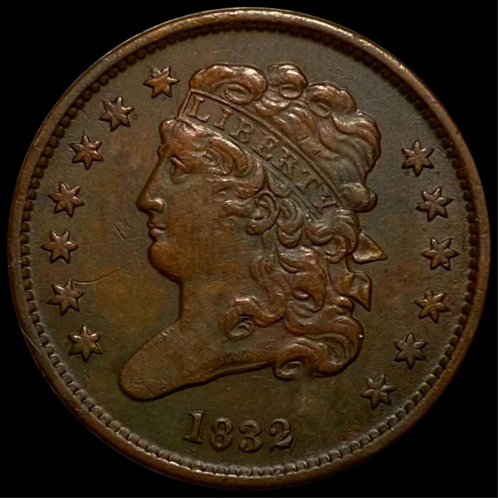 1832 Classic Head Half Cent CLOSELY UNCIRCULATED (1 of 2)