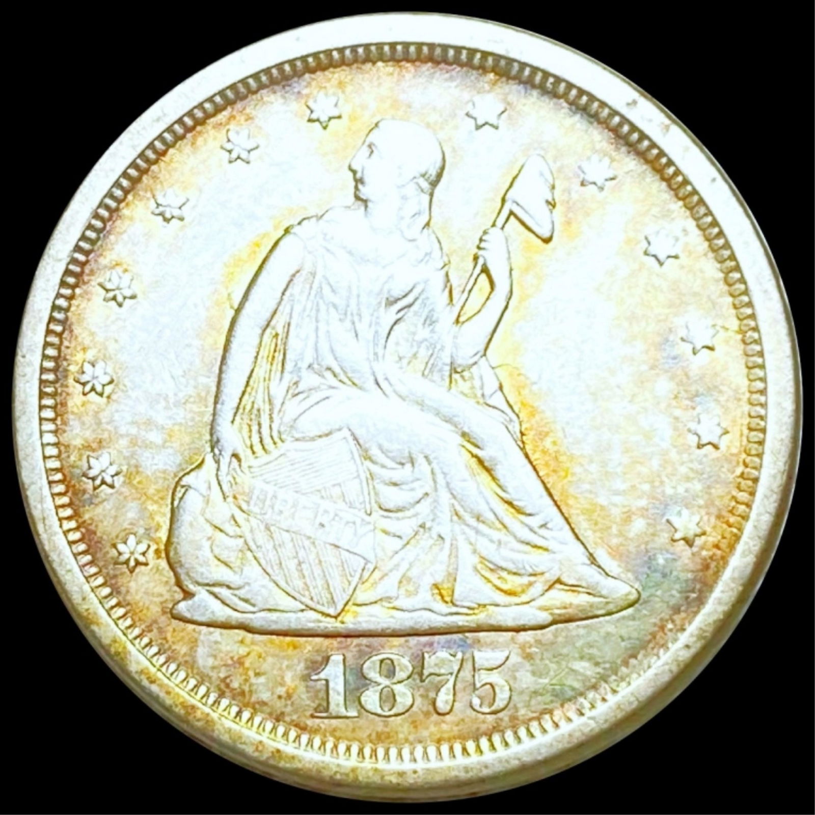 1875-S Seated Twenty Cent Piece UNCIRCULATED (1 of 2)