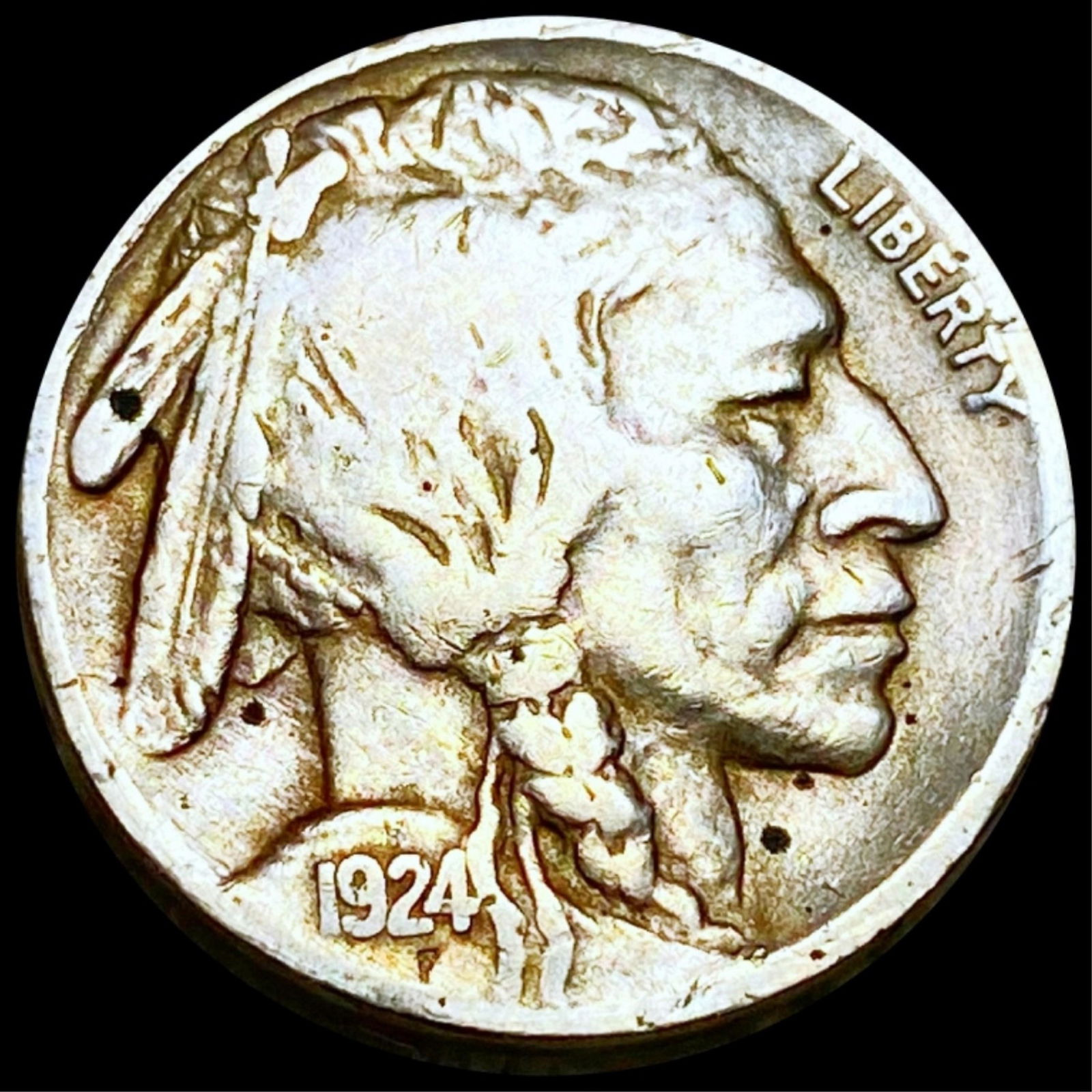 1924-S Buffalo Head Nickel NICELY CIRCULATED (1 of 2)