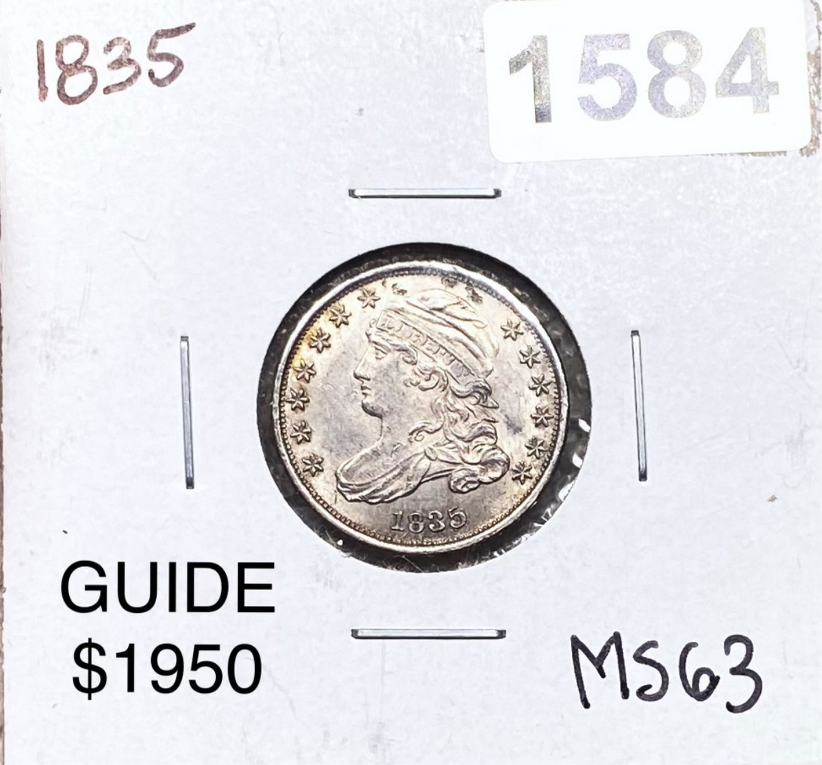 1835 Capped Bust Dime CHOICE BU (1 of 2)