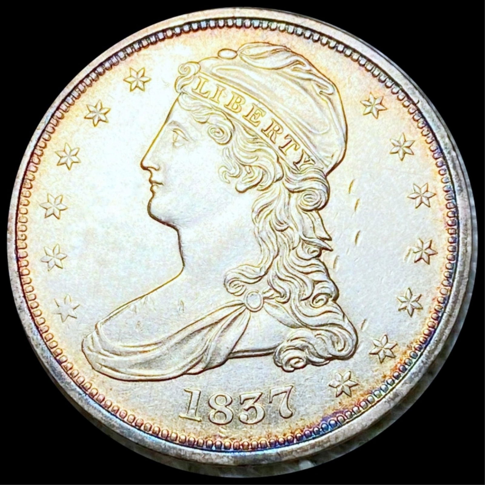 1837 Capped Bust Half Dollar UNCIRCULATED (1 of 2)