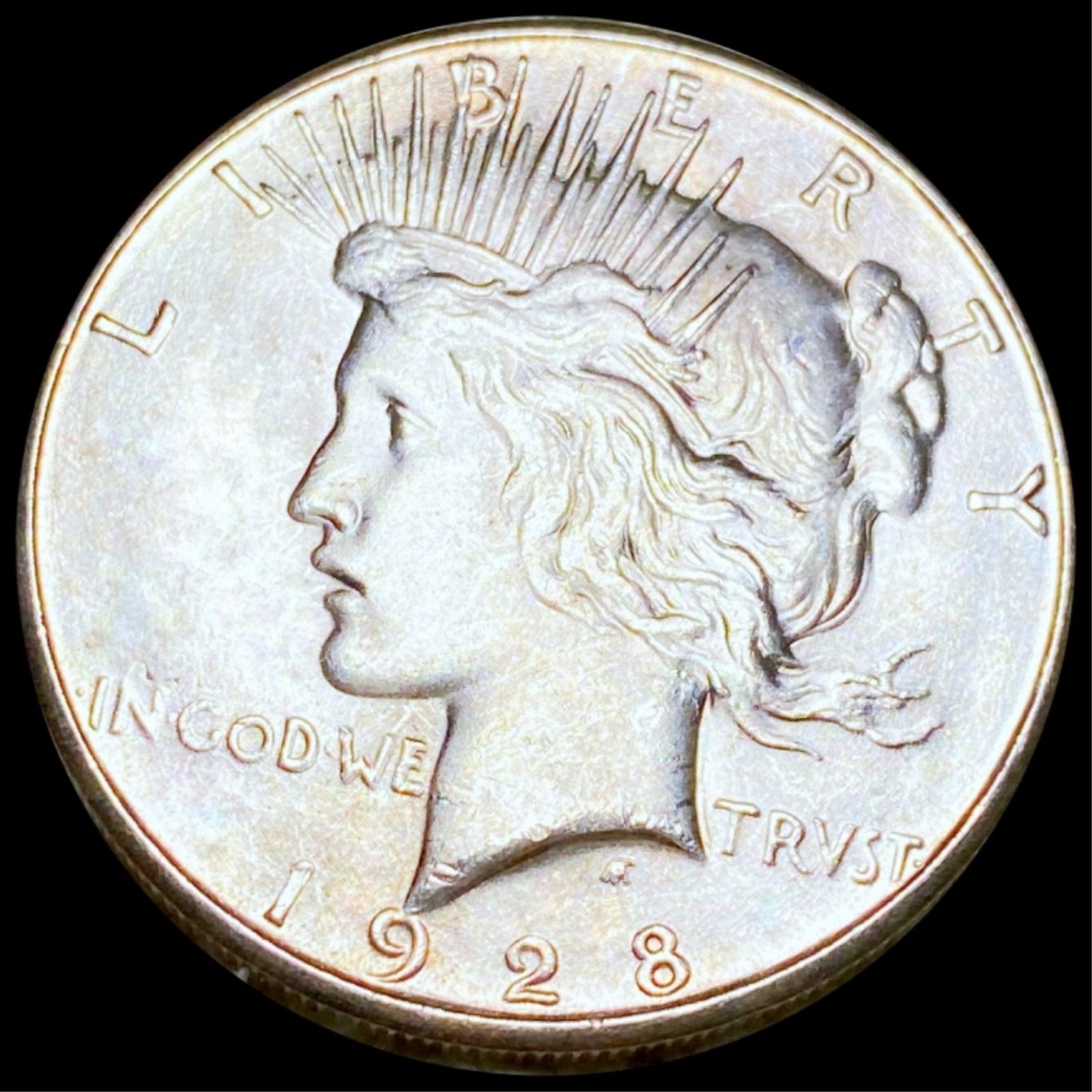 1928-S Silver Peace Dollar NEARLY UNCIRCULATED (1 of 2)