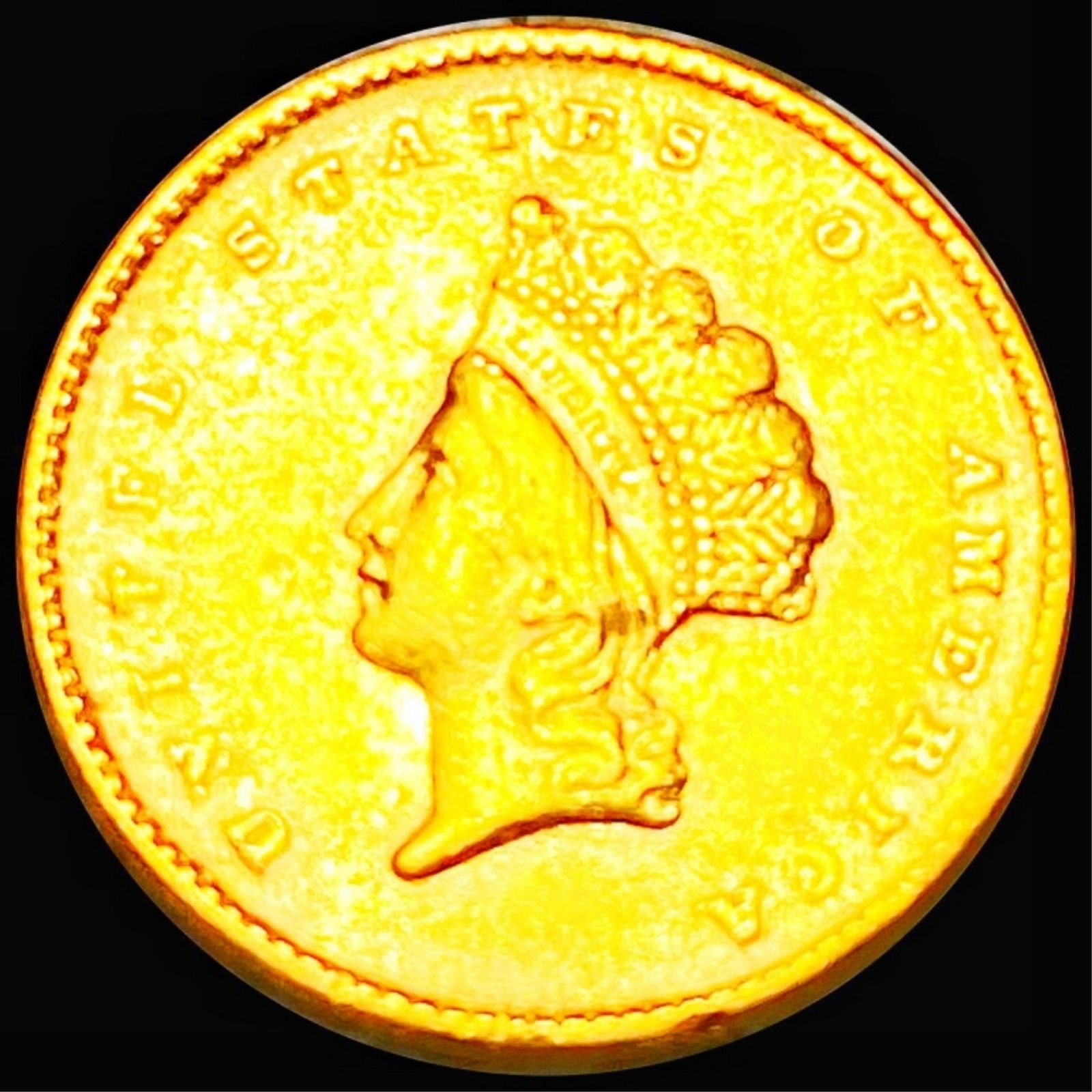 1855 Rare Gold Dollar UNCIRCULATED (1 of 2)