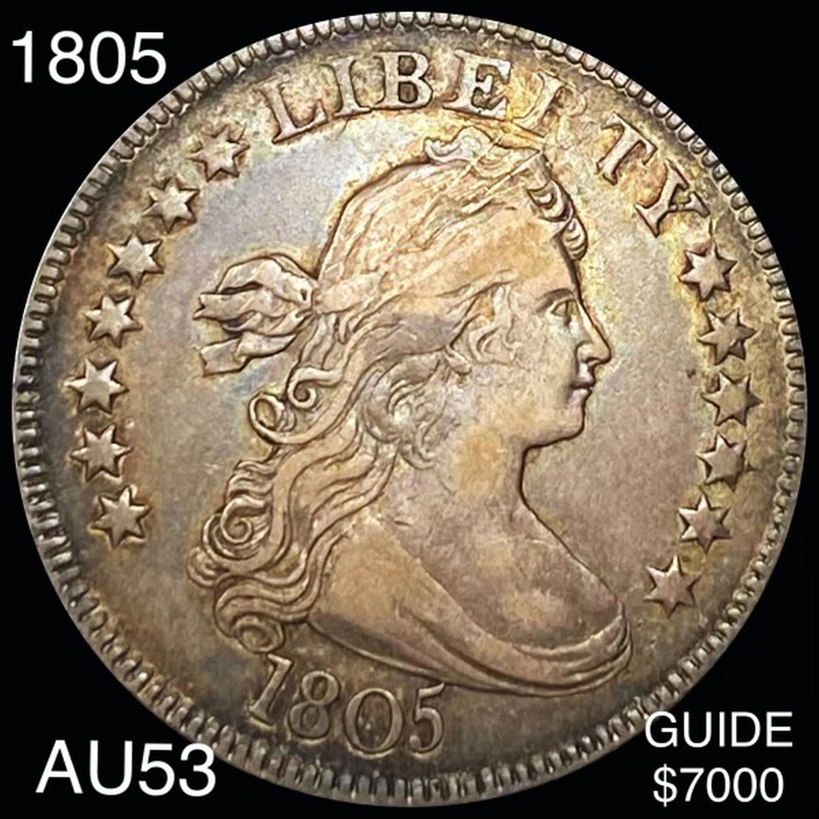 1805 Draped Bust Quarter CHOICE AU (1 of 2)