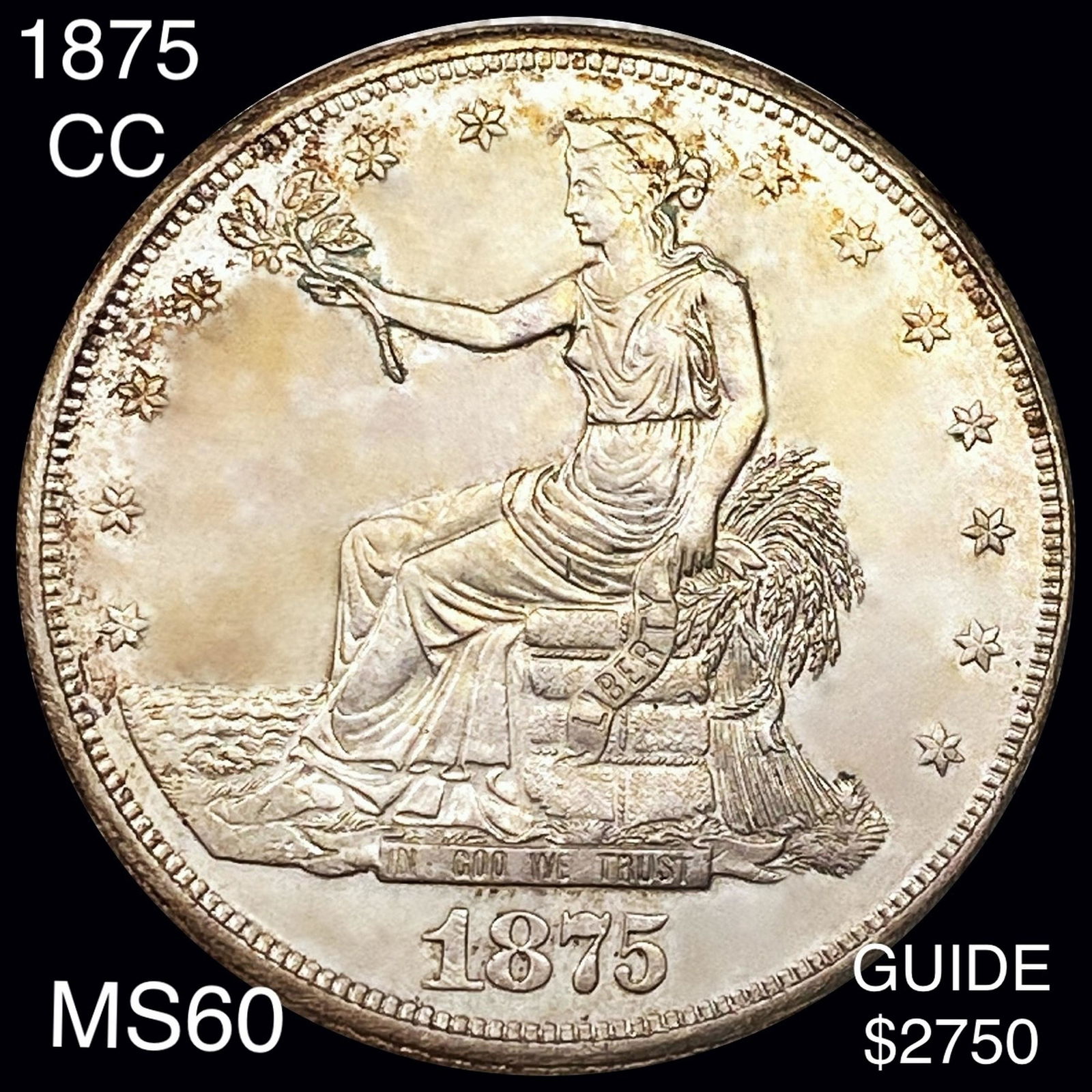 1875-CC Silver Trade Dollar UNCIRCULATED (1 of 2)