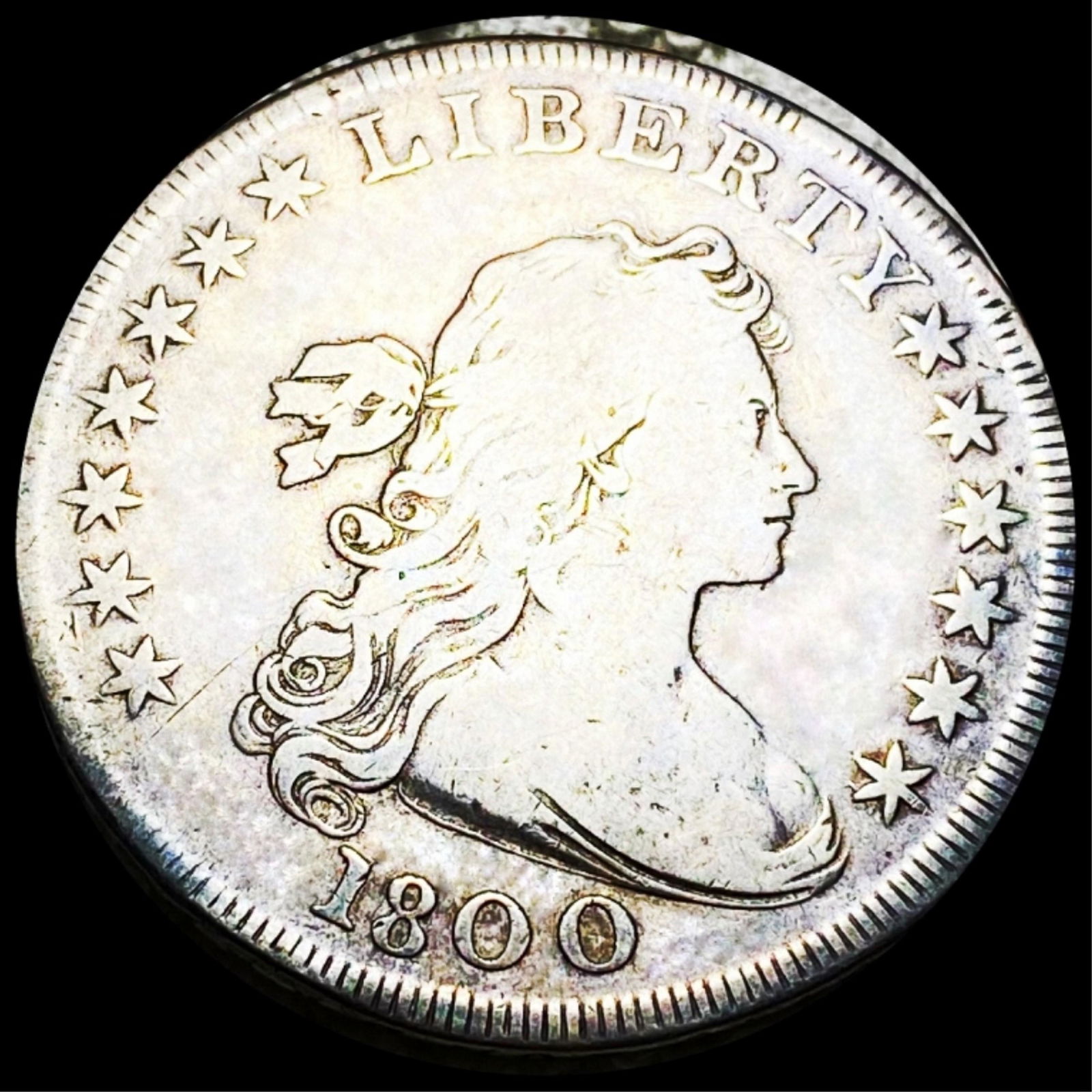 1800 Draped Bust Silver Dollar NICELY CIRCULATED (1 of 2)