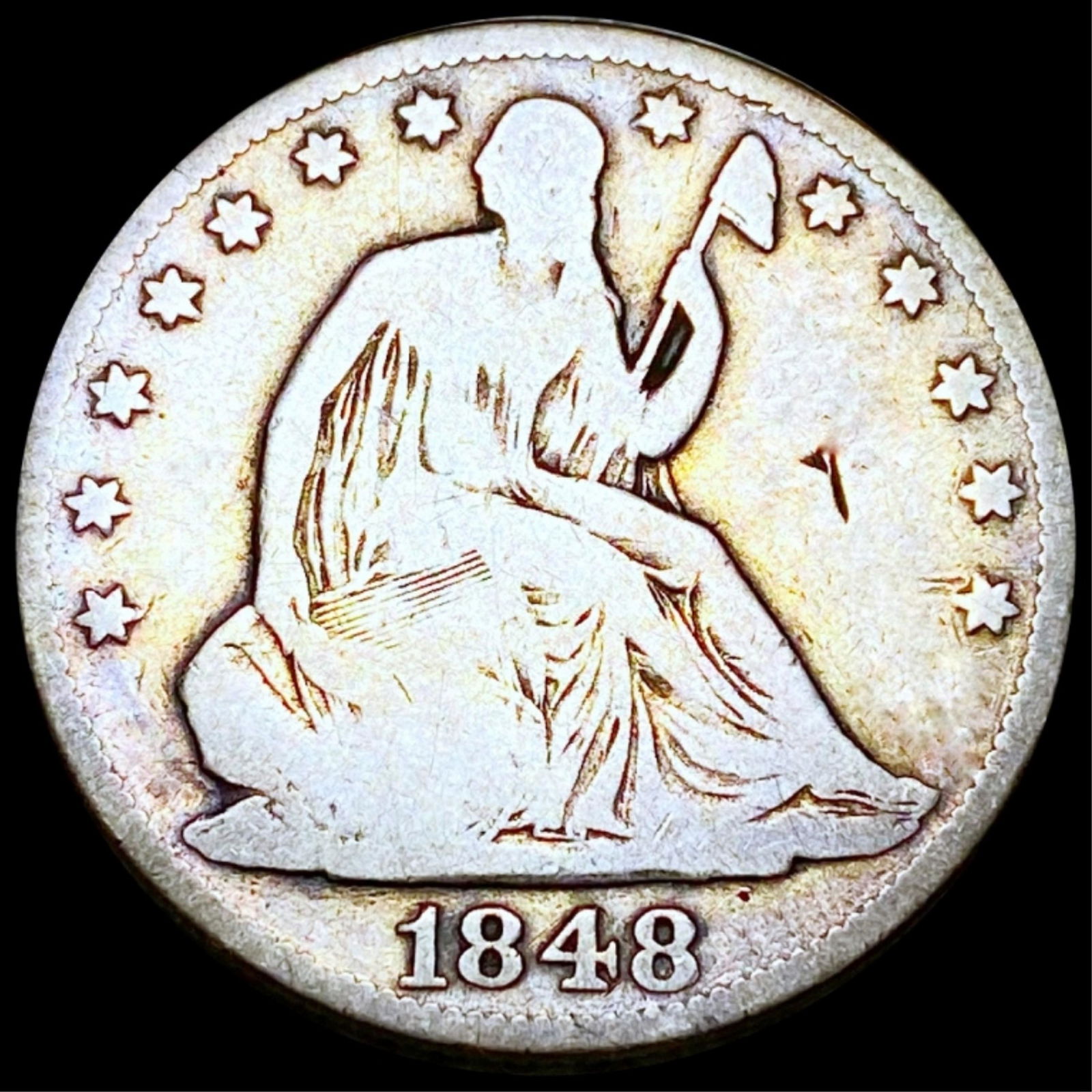 1848-O Seated Half Dollar NICELY CIRCULATED (1 of 2)