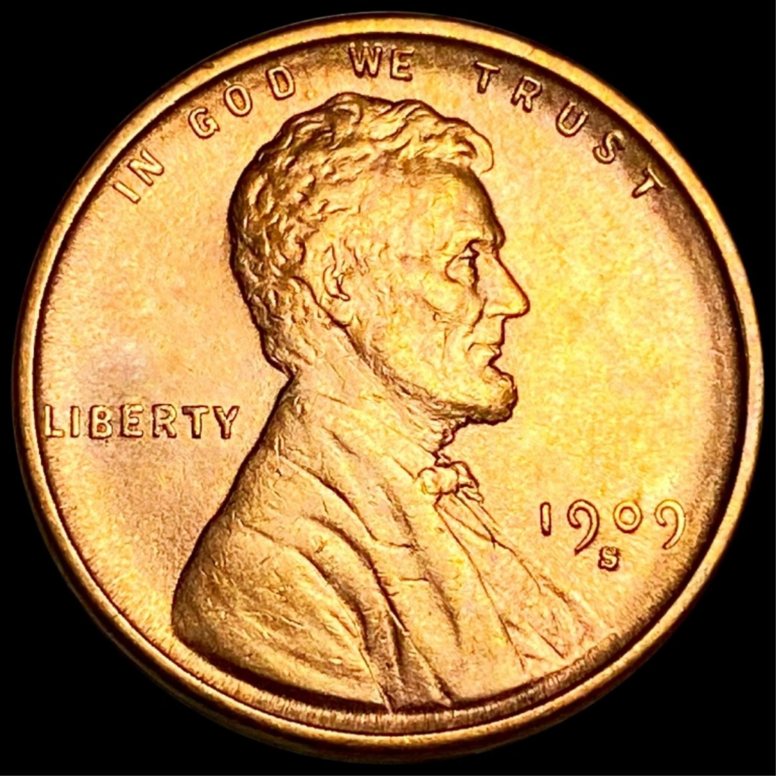 1909-S Lincoln Wheat Penny UNCIRCULATED (1 of 2)