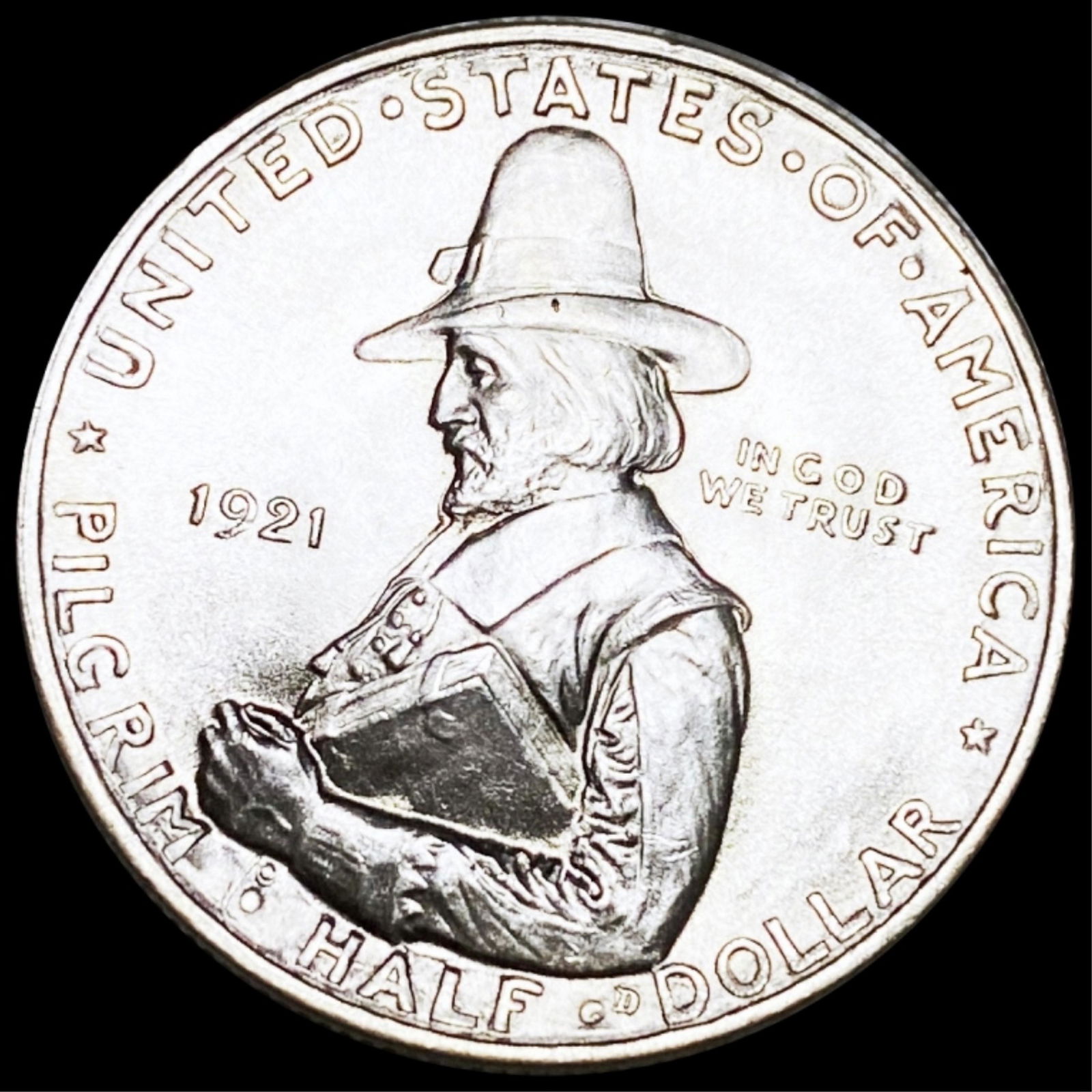 1921 Pilgrim Silver Half Dollar UNCIRCULATED (1 of 2)