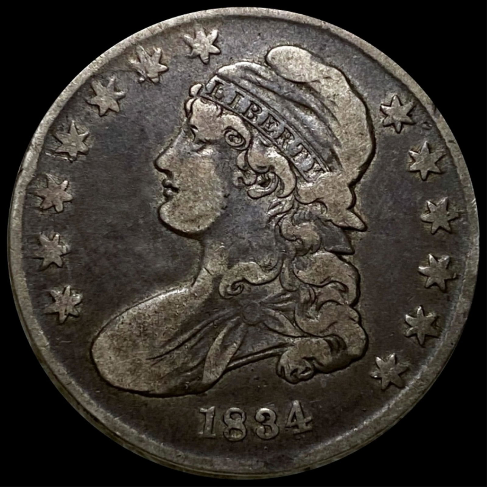 1834 Capped Bust Half Dollar NICELY CIRCULATED (1 of 2)