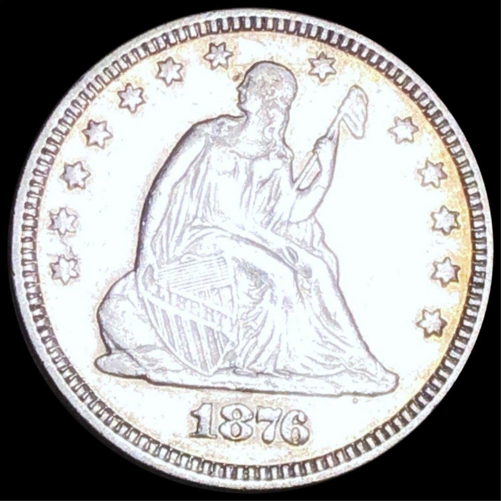 1876 Seated Liberty Quarter UNCIRCULATED (1 of 2)