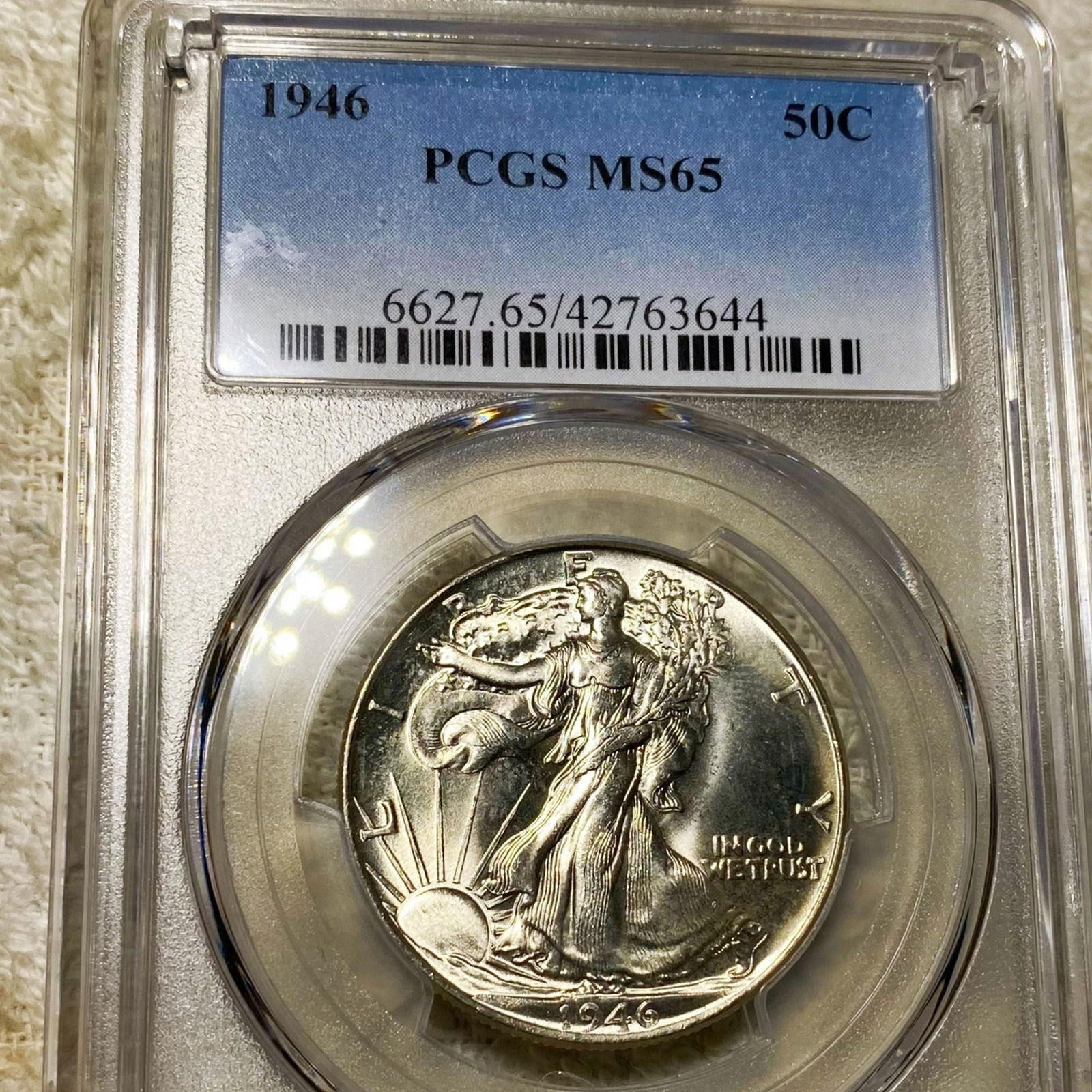1946 Walking Half Dollar PCGS - MS65 (1 of 2)