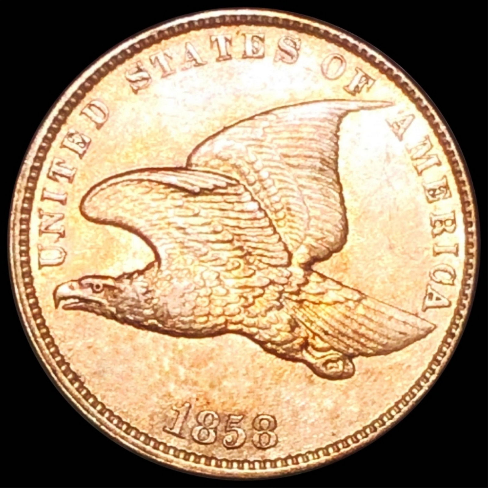 1858 Flying Eagle Cent UNCIRCULATED (1 of 2)