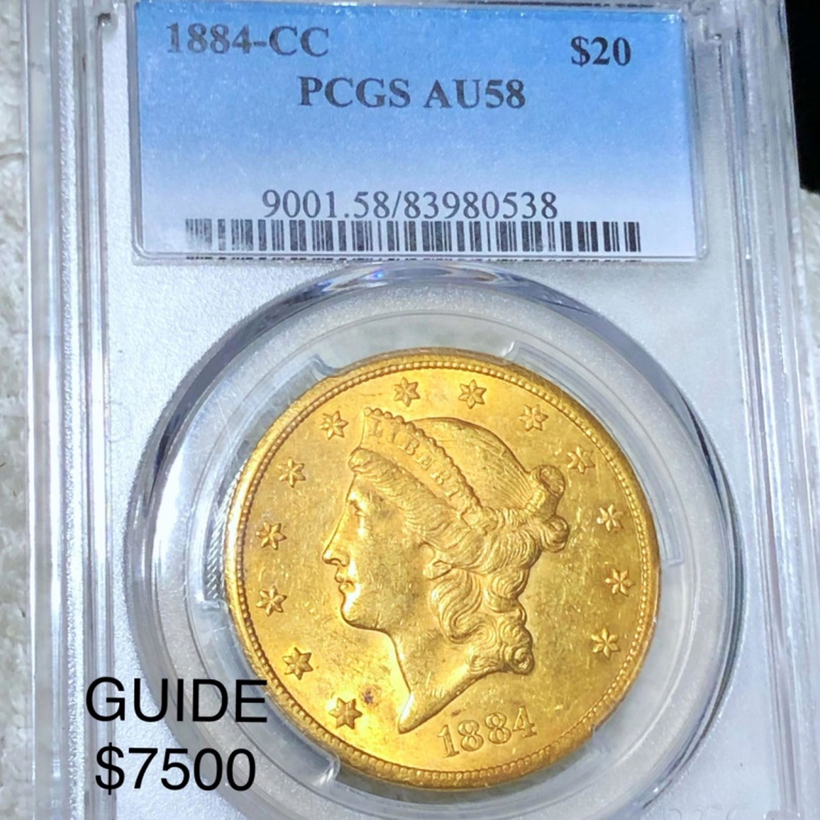 1884-CC $20 Gold Double Eagle PCGS - AU58 (1 of 2)