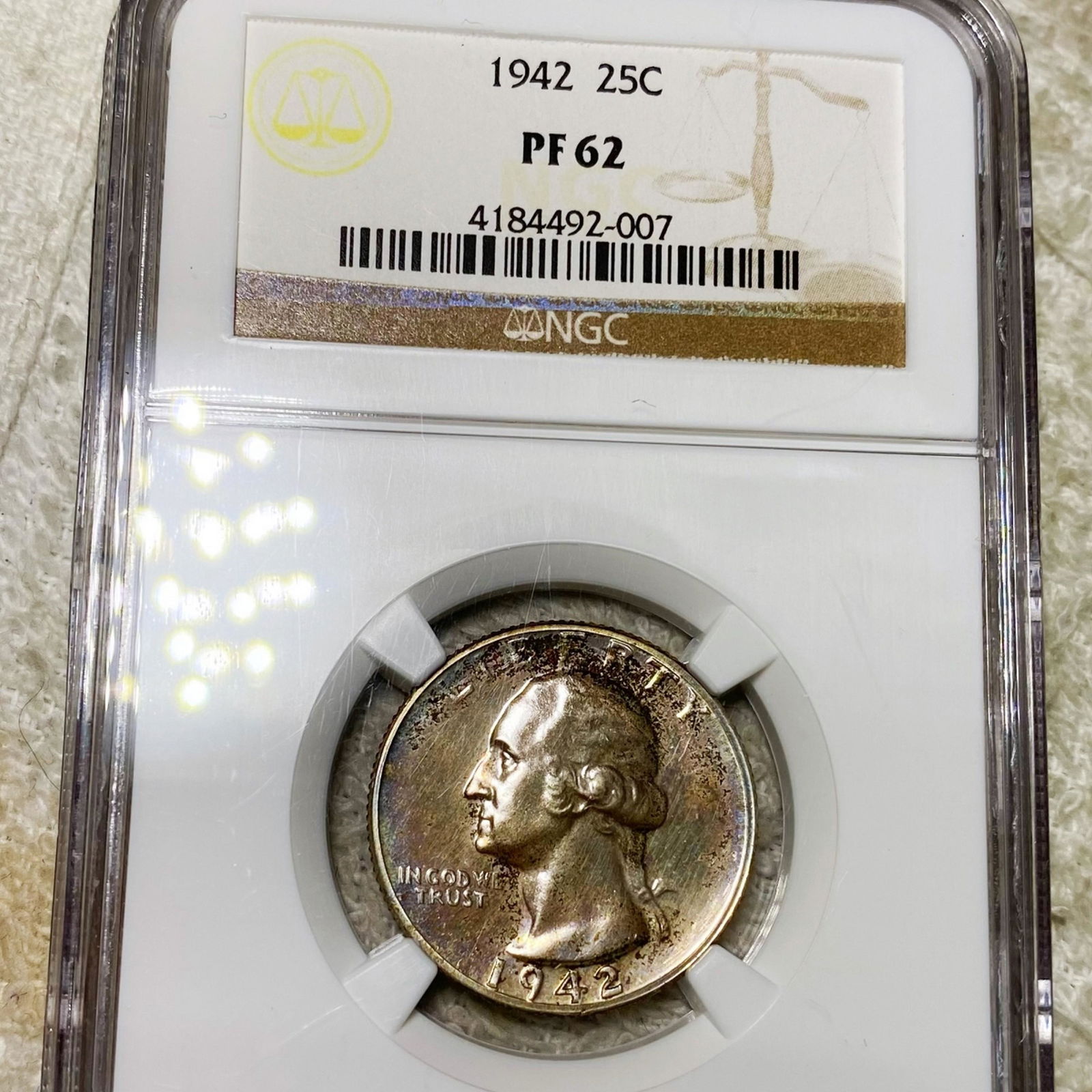 1942 Washington Silver Quarter NGC - PF62 (1 of 2)