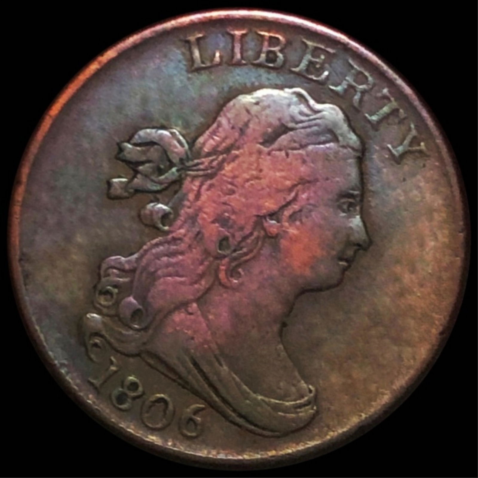 1806 Draped Bust Half Cent LIGHTLY CIRCULATED (1 of 2)