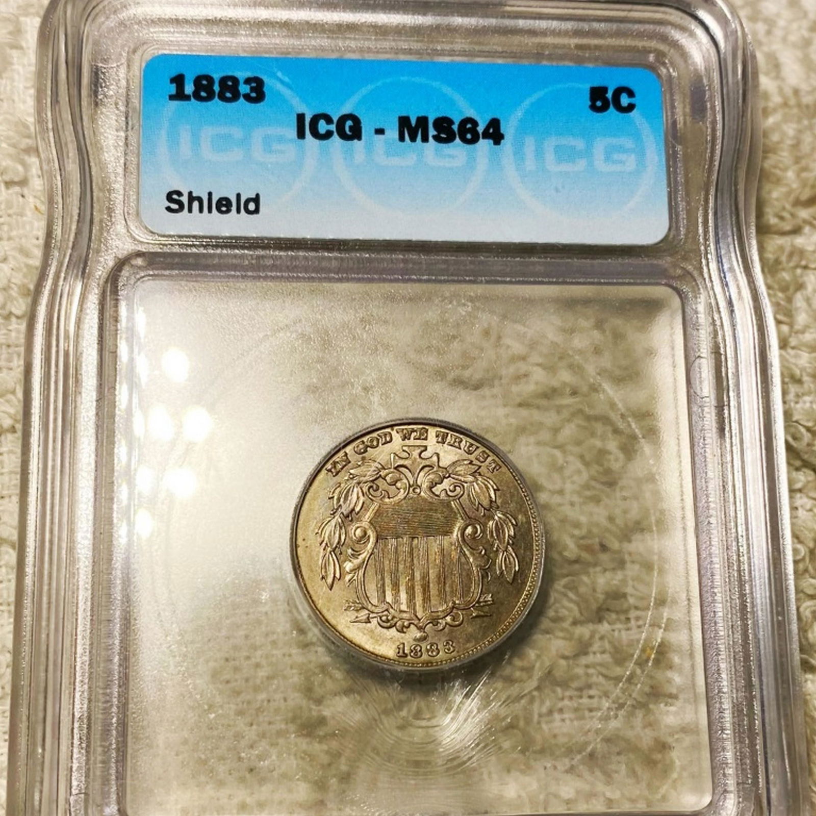 1883 Shield Nickel ICG - MS64 (1 of 2)