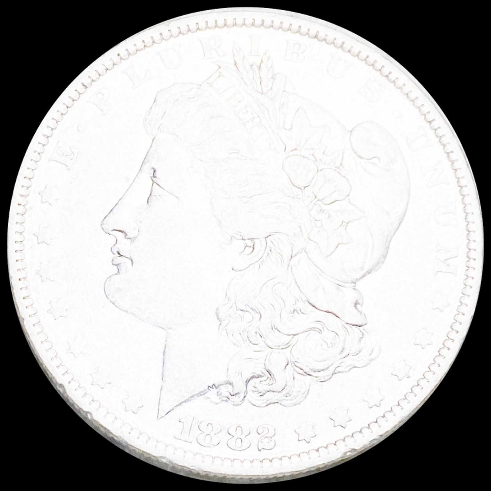 1882-O/S Morgan Silver Dollar NEARLY UNCIRCULATED (1 of 2)