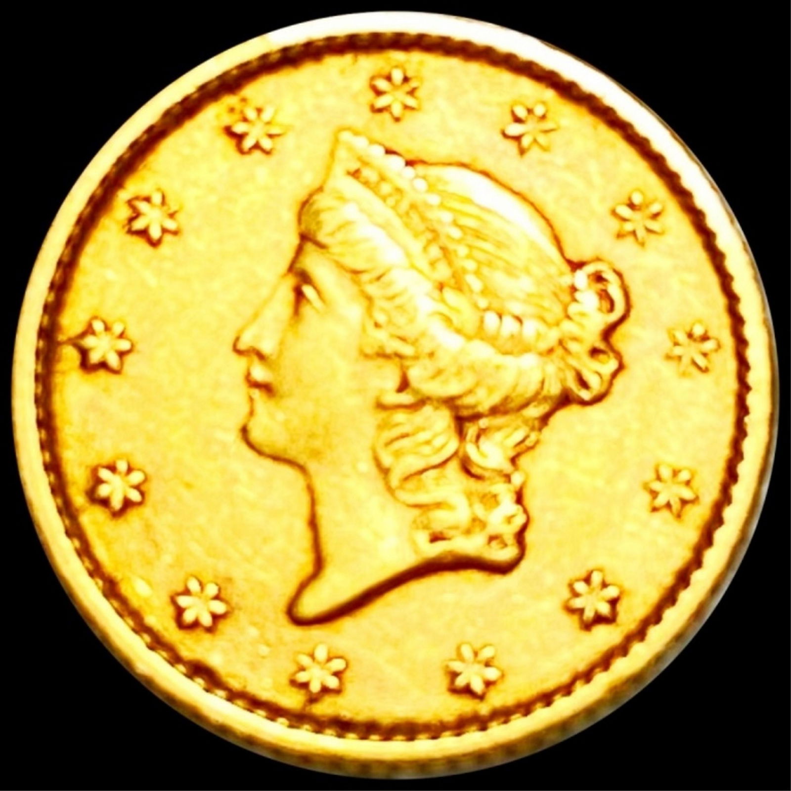 1853 Rare Gold Dollar UNCIRCULATED (1 of 2)