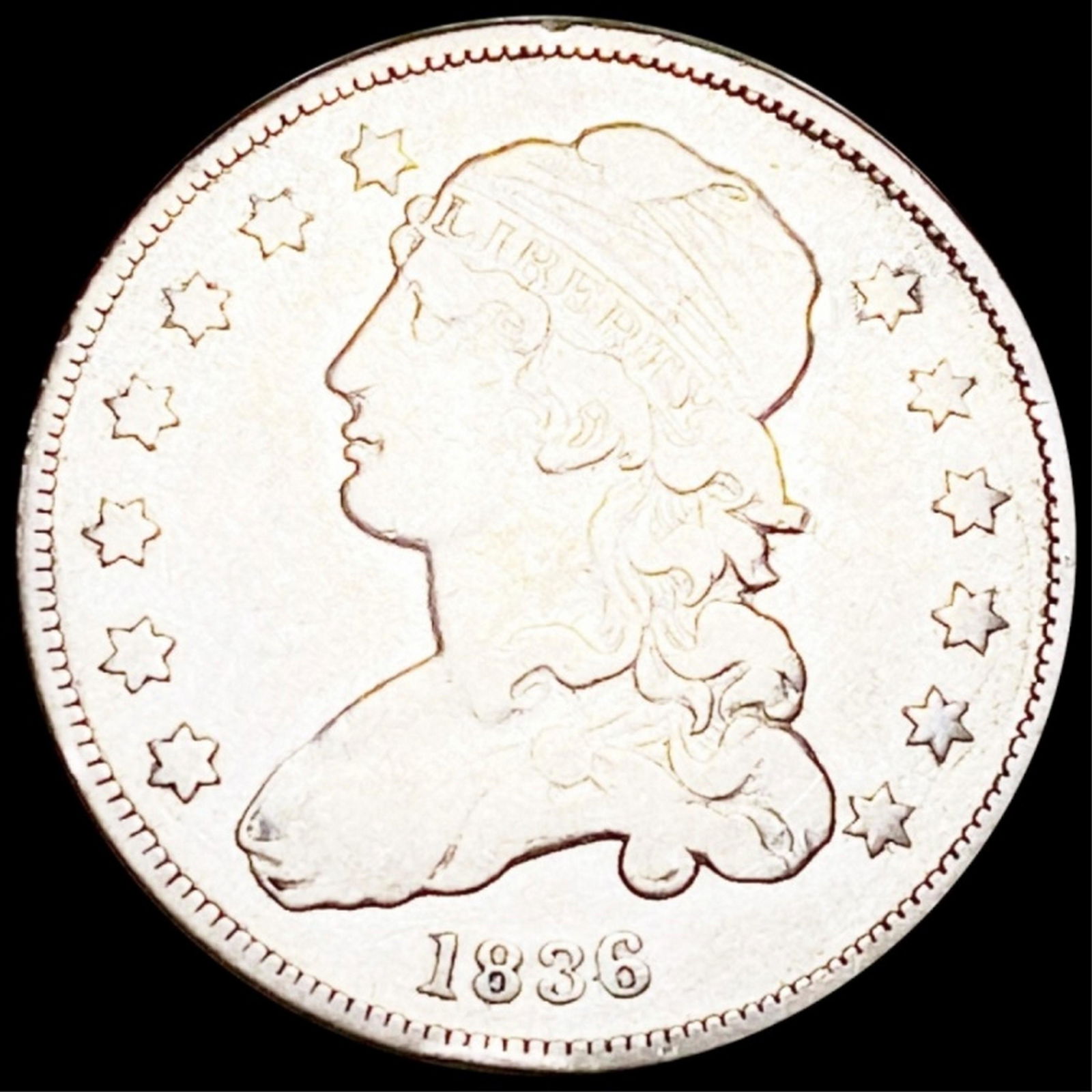 1836 Capped Bust Quarter LIGHTLY CIRCULATED (1 of 2)