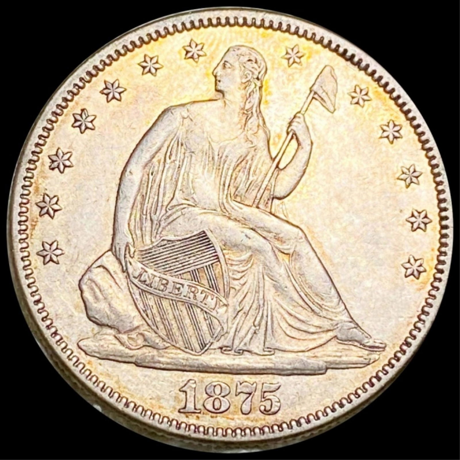 1875 Seated Liberty Half Dollar UNCIRCULATED (1 of 2)