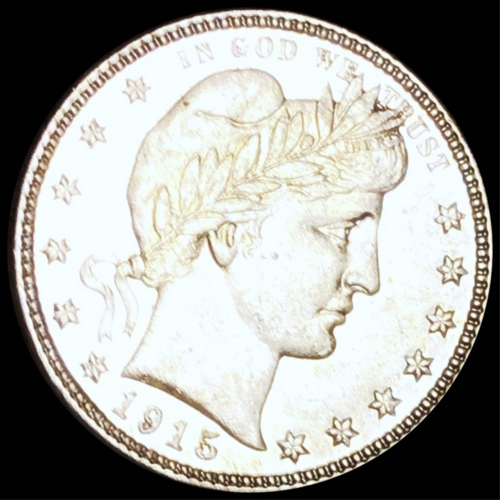 1915-S Barber Silver Quarter CLOSELY UNCIRCULATED (1 of 2)