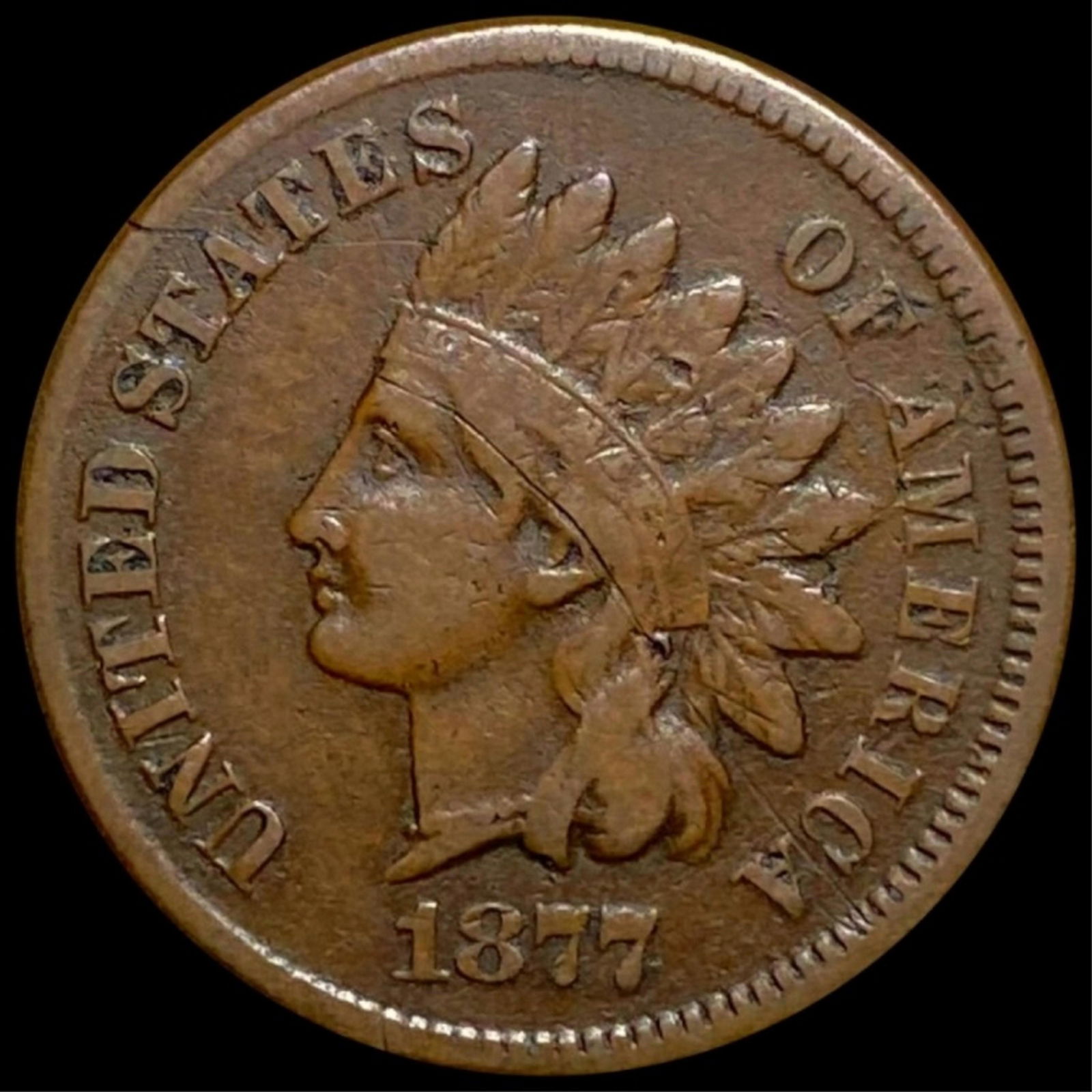1877 Indian Head Penny LIGHTLY CIRCULATED (1 of 2)
