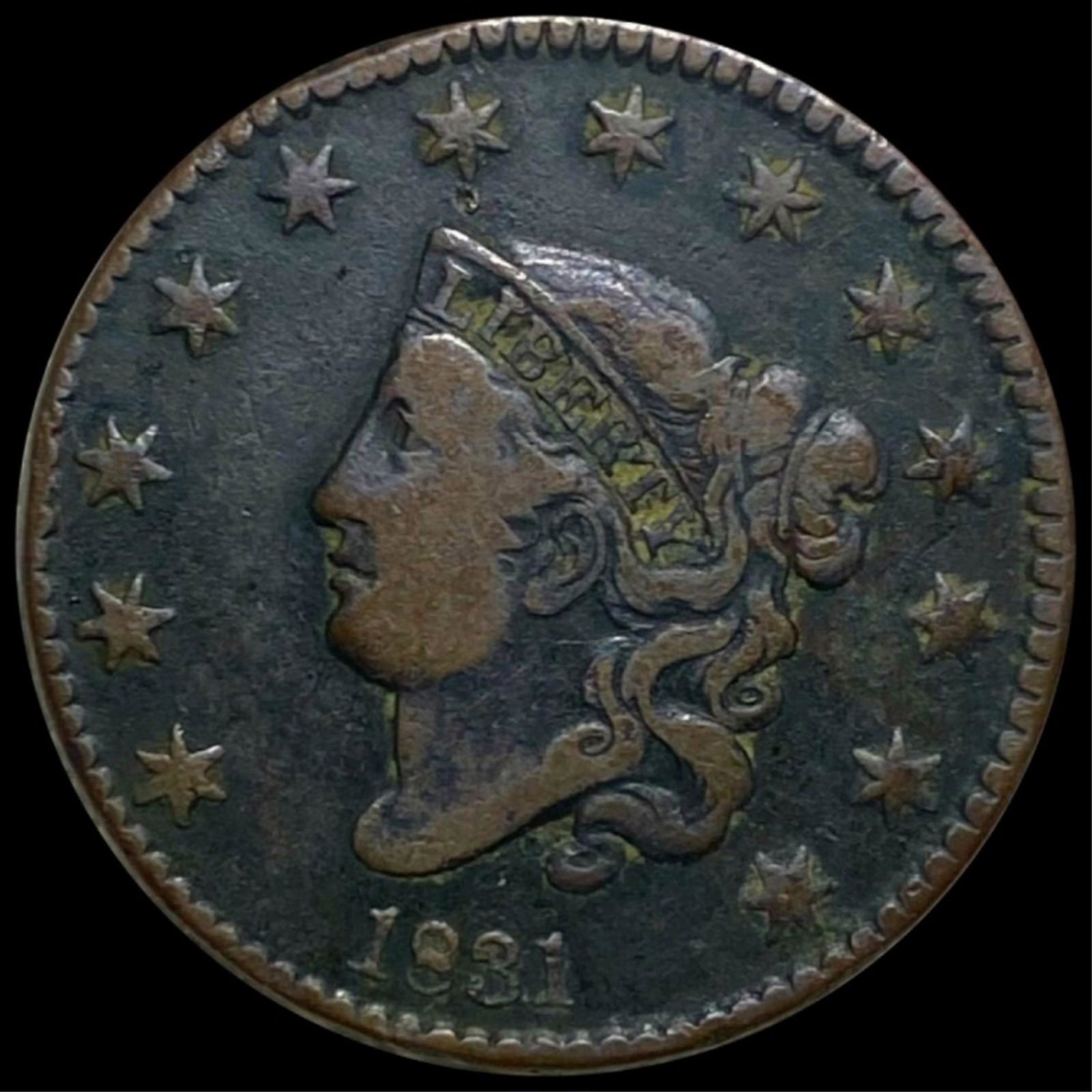 1831 Coronet Head Large Cent LIGHTLY CIRCULATED (1 of 2)