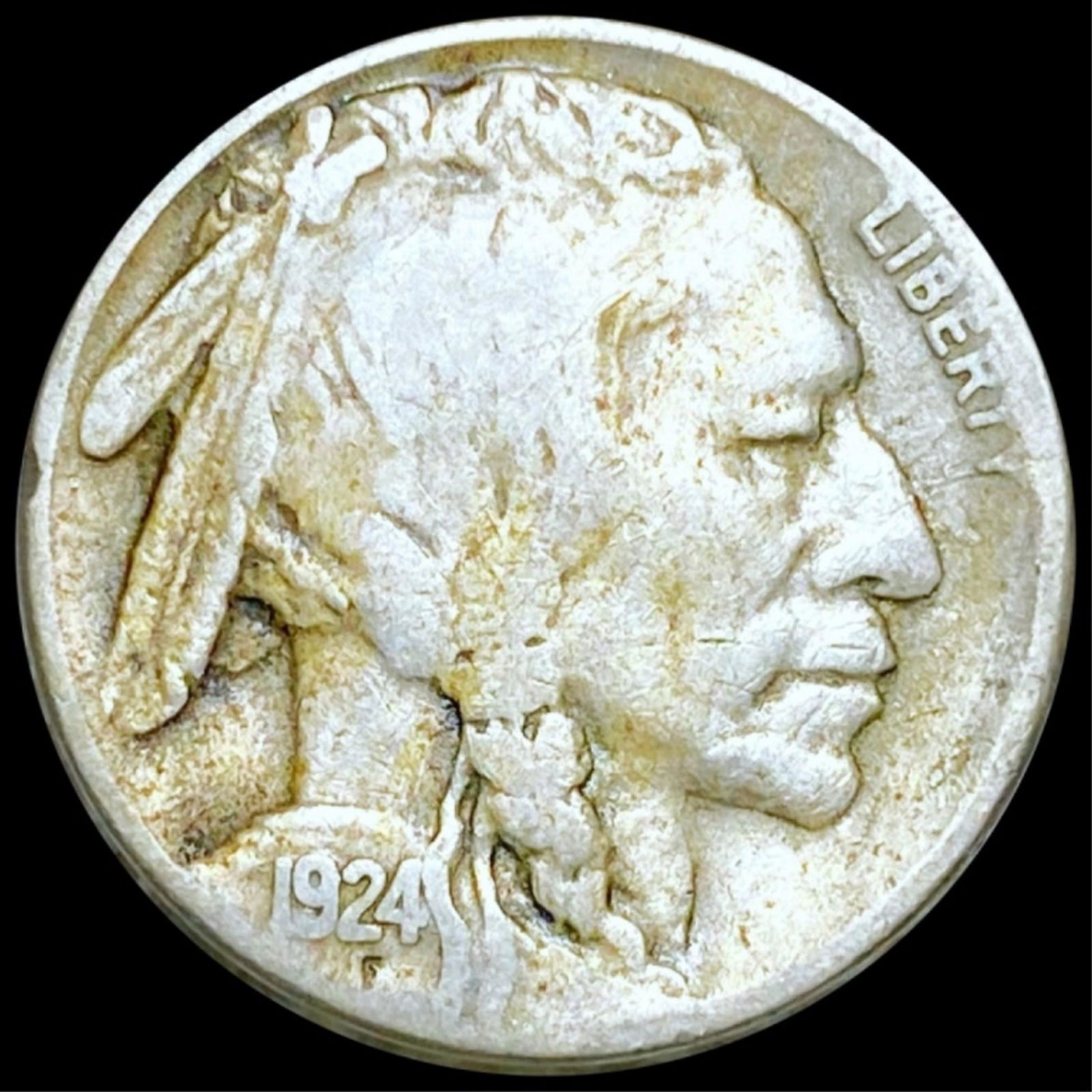 1924-S Buffalo Head Nickel NICELY CIRCULATED (1 of 2)