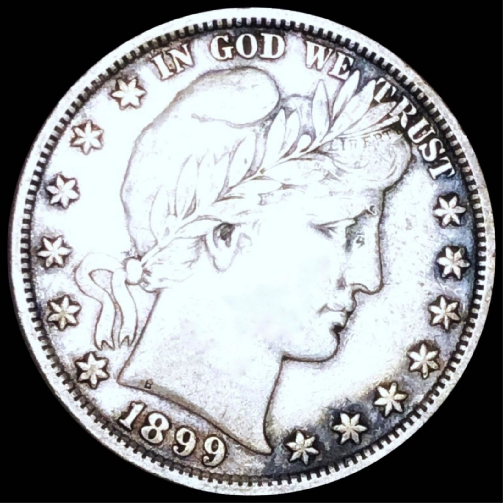 1899 Barber Silver Half Dollar LIGHTLY CIRCULATED (1 of 2)