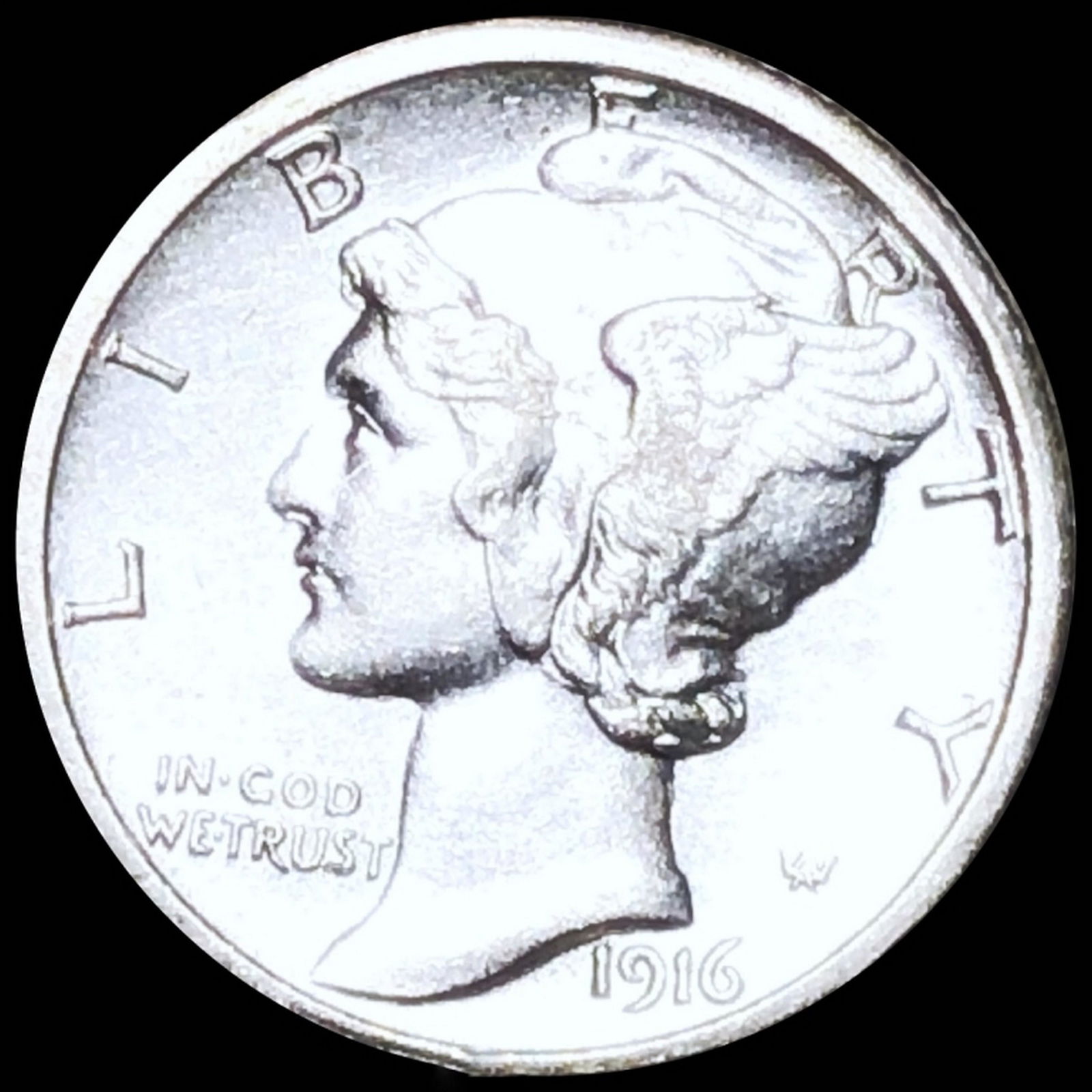 1916-S Mercury Silver Dime UNCIRCULATED (1 of 2)