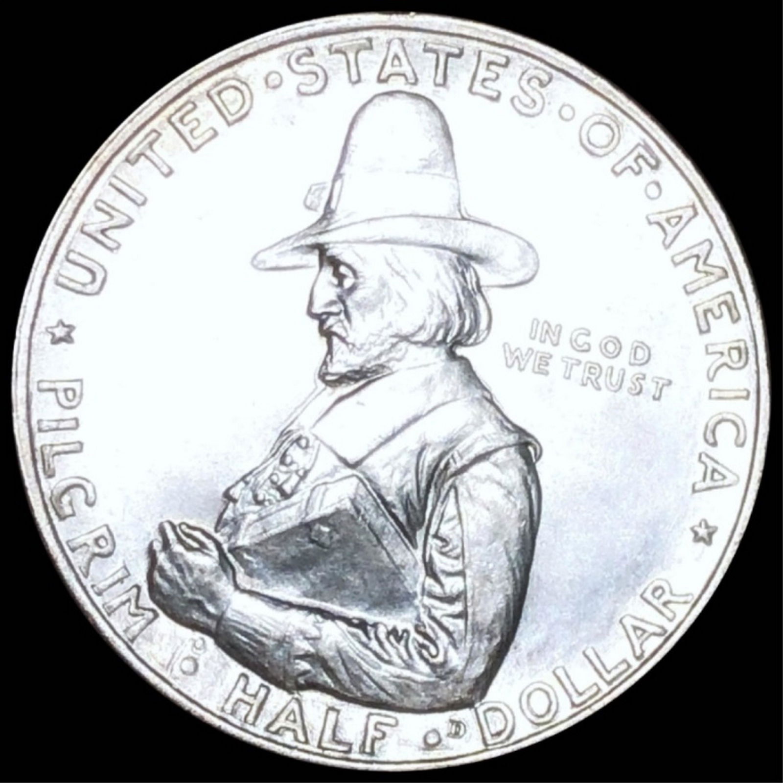 1920 Pilgrim Silver Half Dollar UNCIRCULATED (1 of 2)