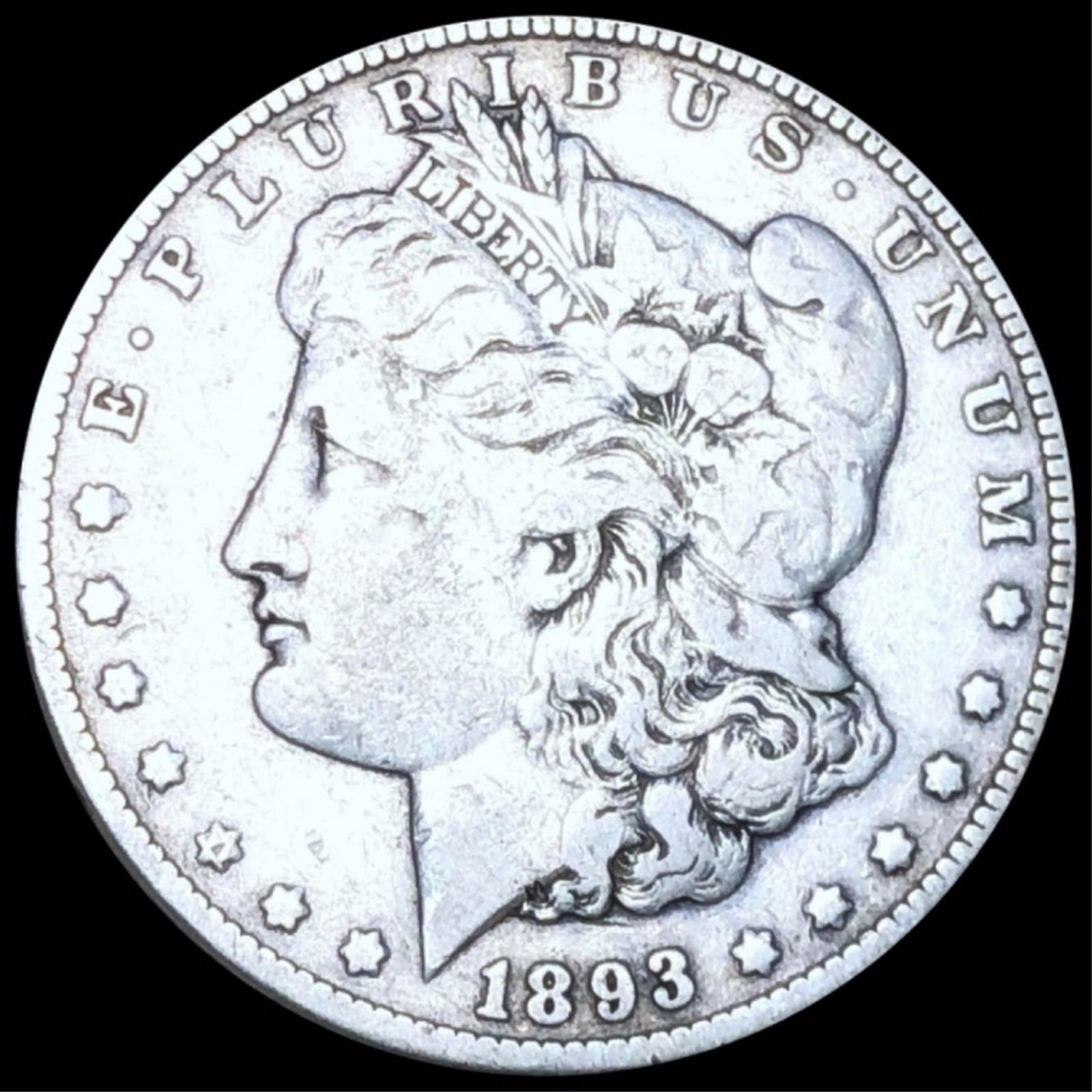 1893-CC Morgan Silver Dollar LIGHTLY CIRCULATED (1 of 2)