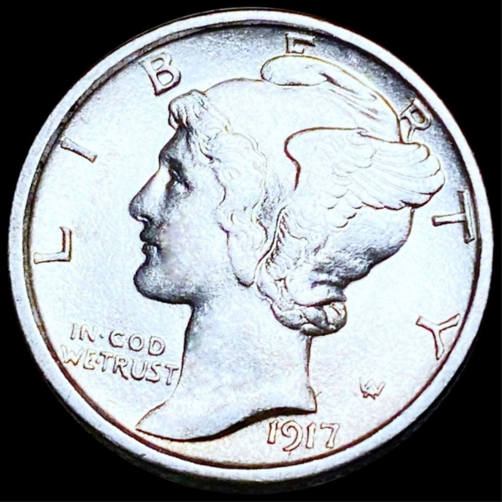 1917-S Mercury Silver Dime UNCIRCULATED (1 of 2)