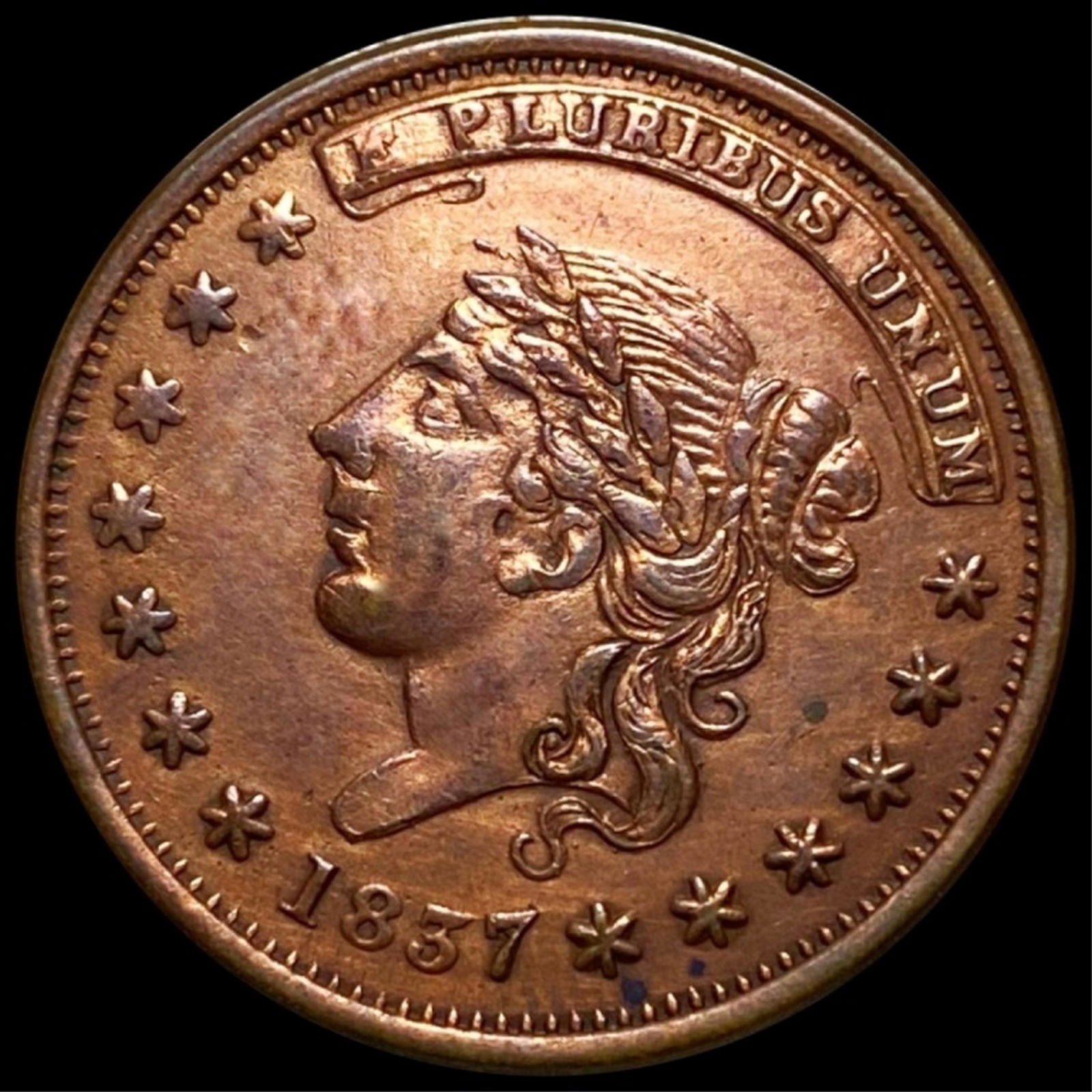 1837 Hard Times Token UNCIRCULATED (1 of 2)