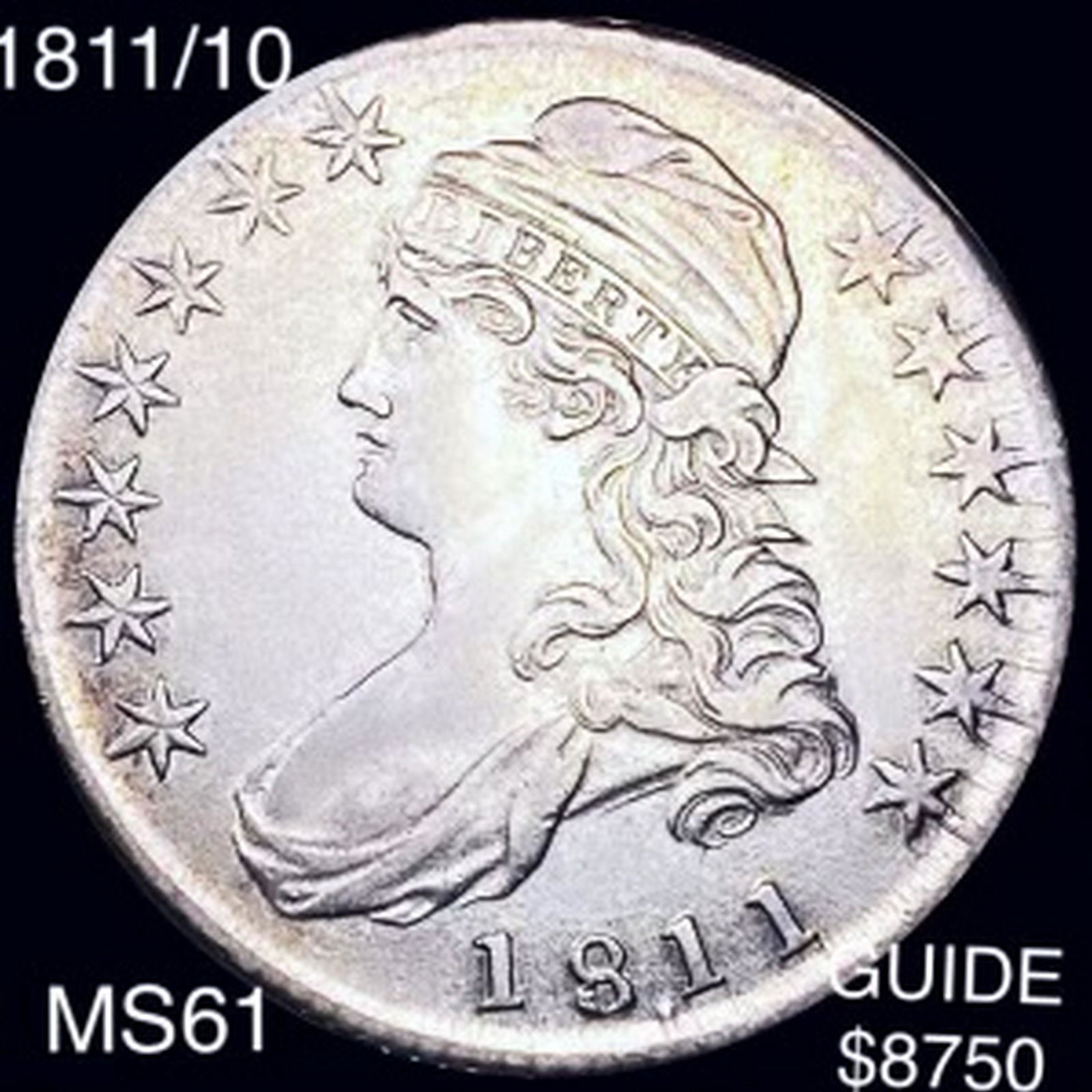 1811/10 Capped Bust Half Dollar UNCIRCULATED (1 of 2)