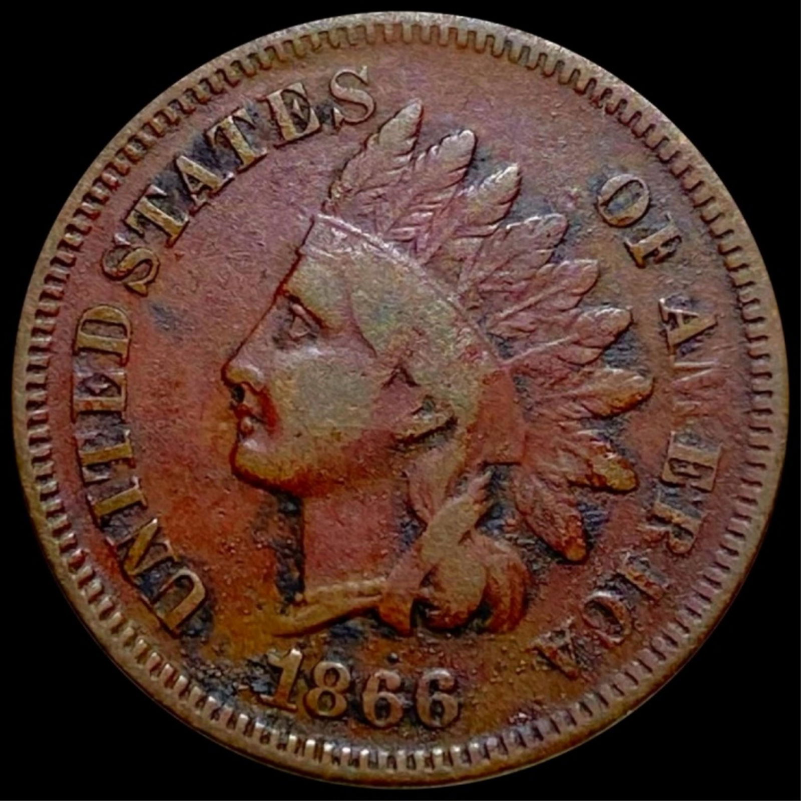 1866 Indian Head Penny NICELY CIRCULATED (1 of 2)