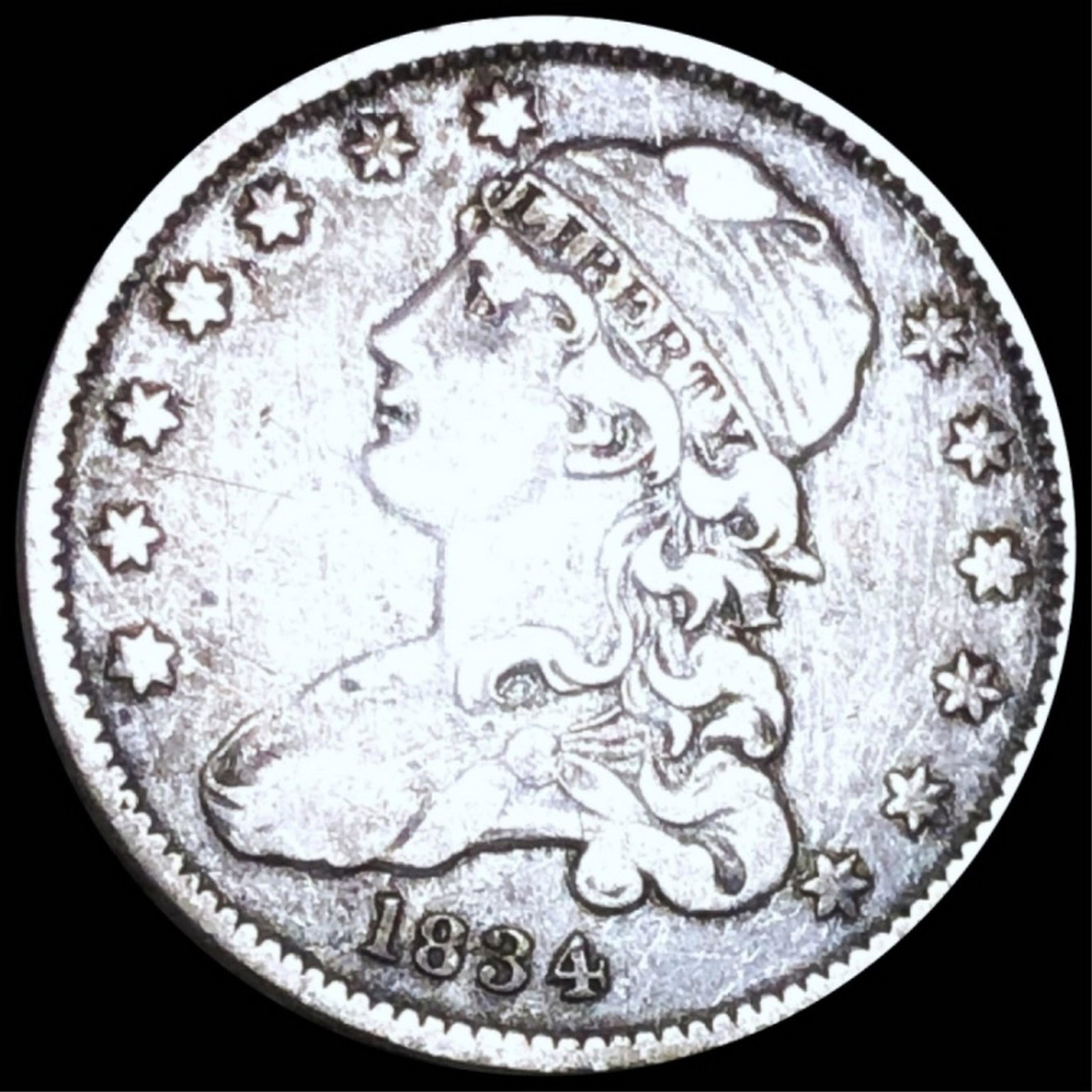 1834 Capped Bust Quarter NICELY CIRCULATED (1 of 2)