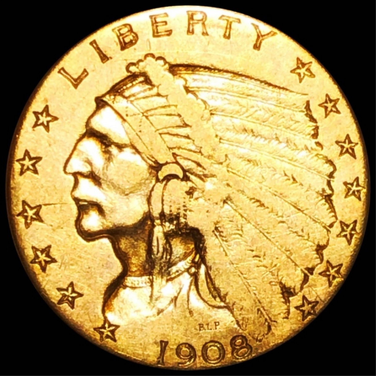1908 $2.50 Gold Quarter Eagle UNCIRCULATED (1 of 2)