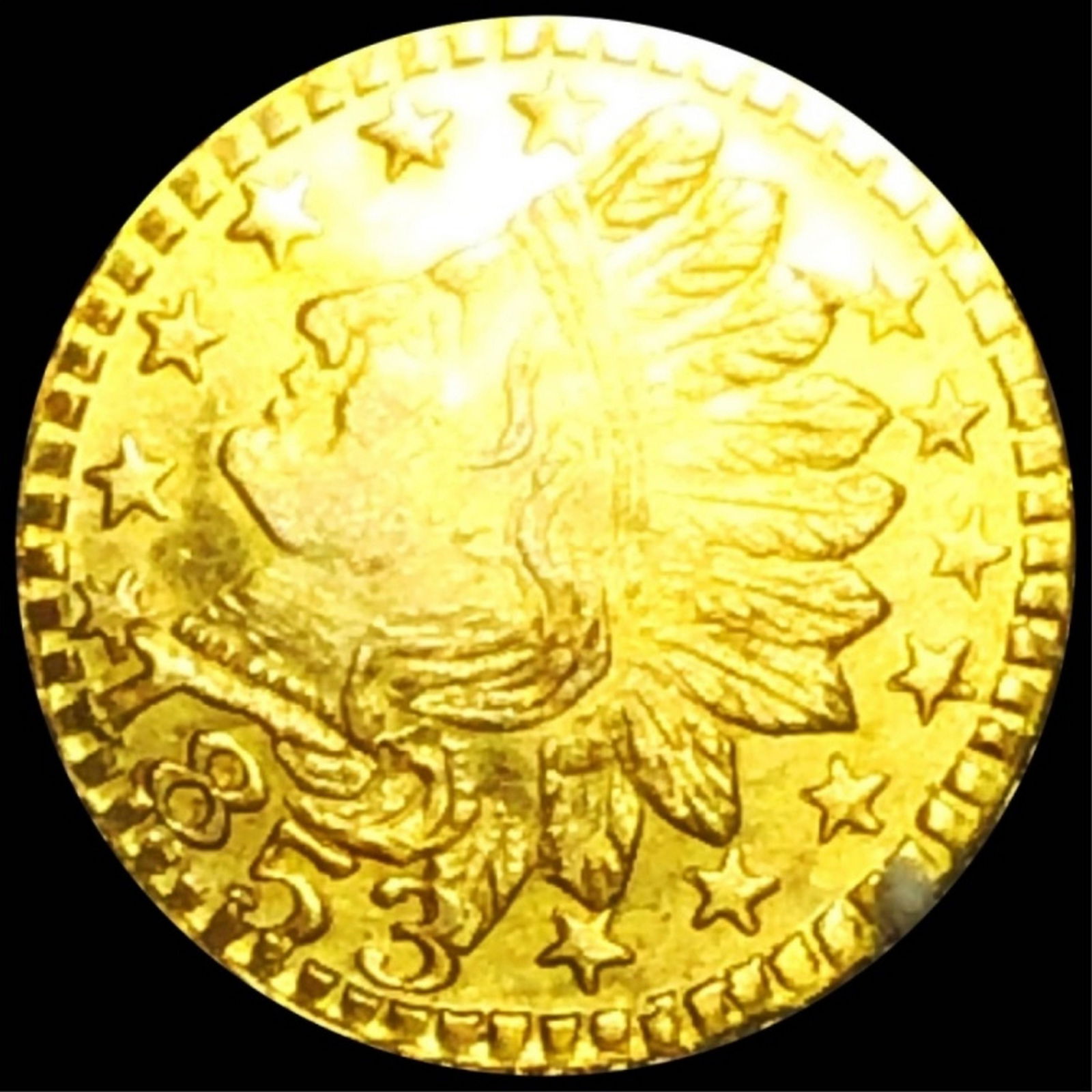 1853 California Round Gold Dollar UNCIRCULATED (1 of 2)