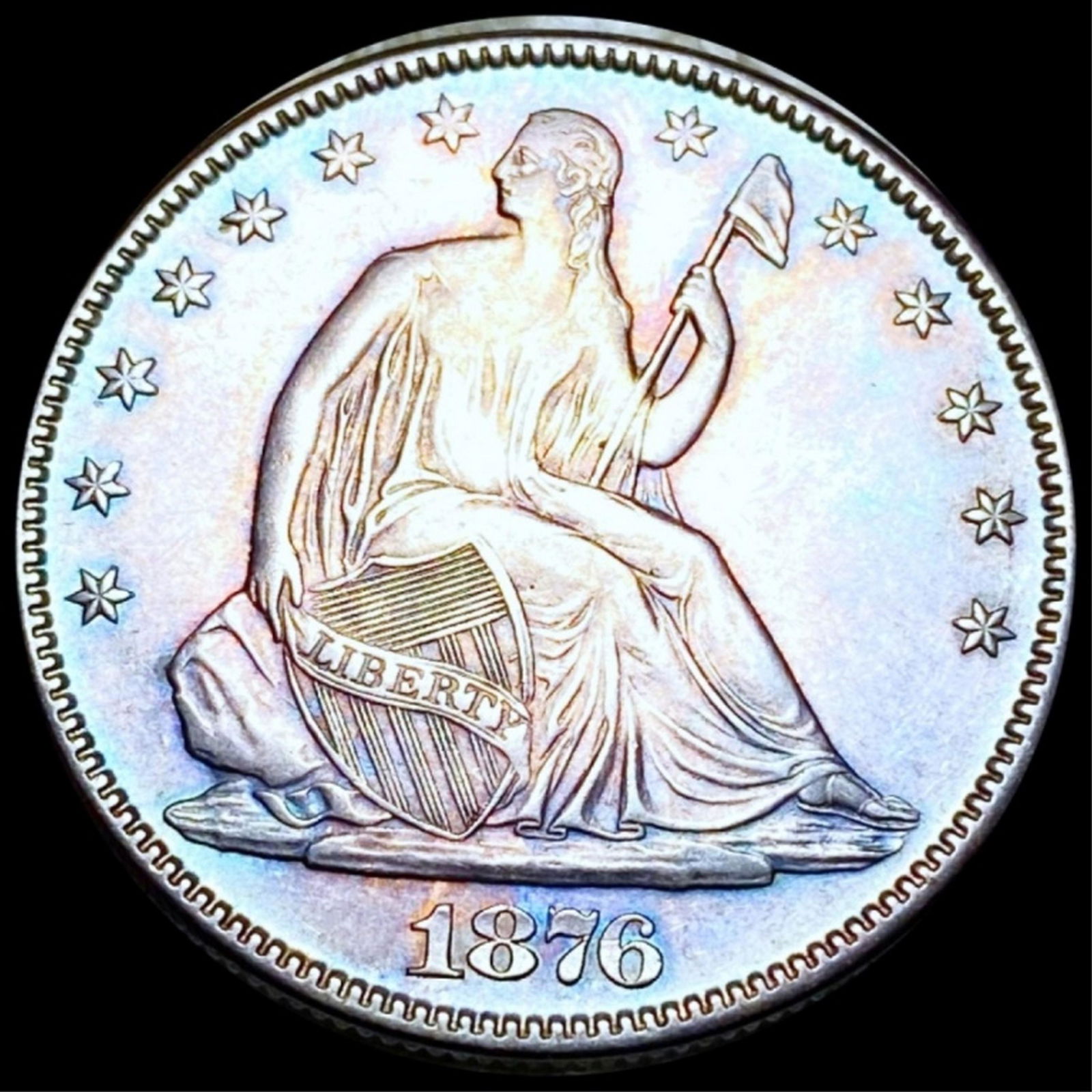 1876 Seated Liberty Half Dollar UNCIRCULATED (1 of 2)