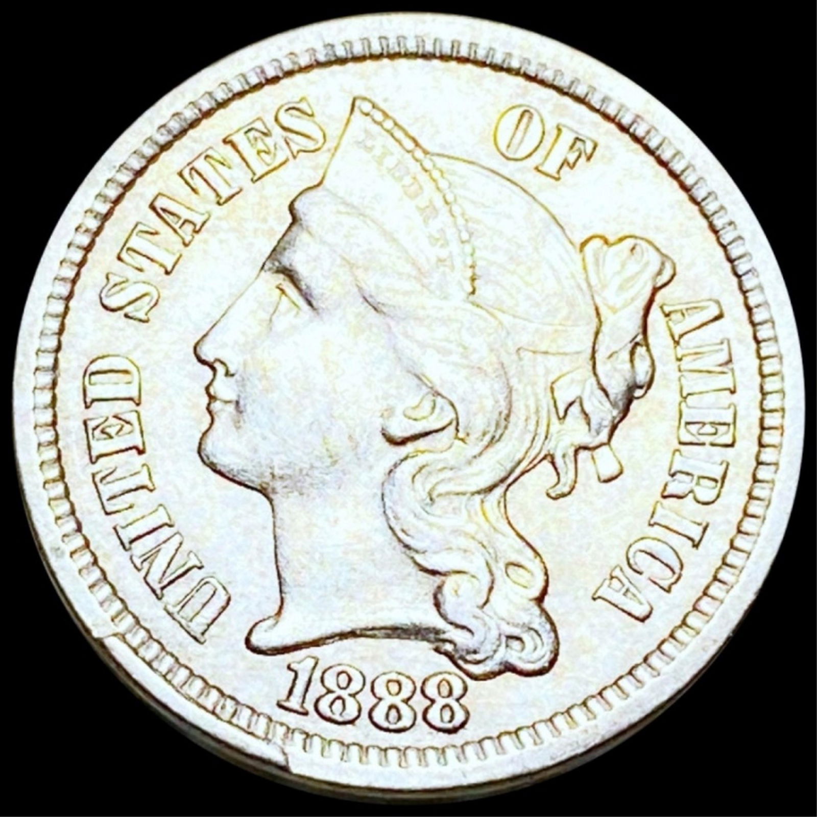 1888 Three Cent Nickel UNCIRCULATED (1 of 2)